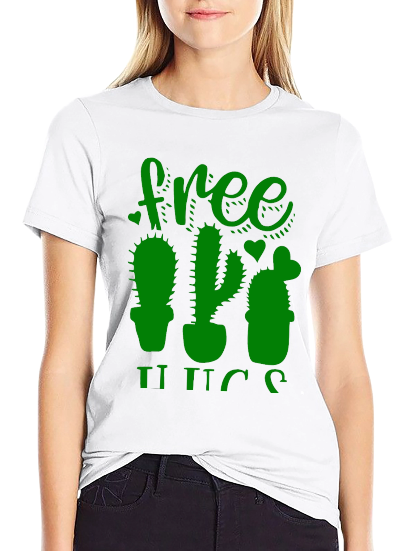 Free Hugs Cactus Graphic Tee