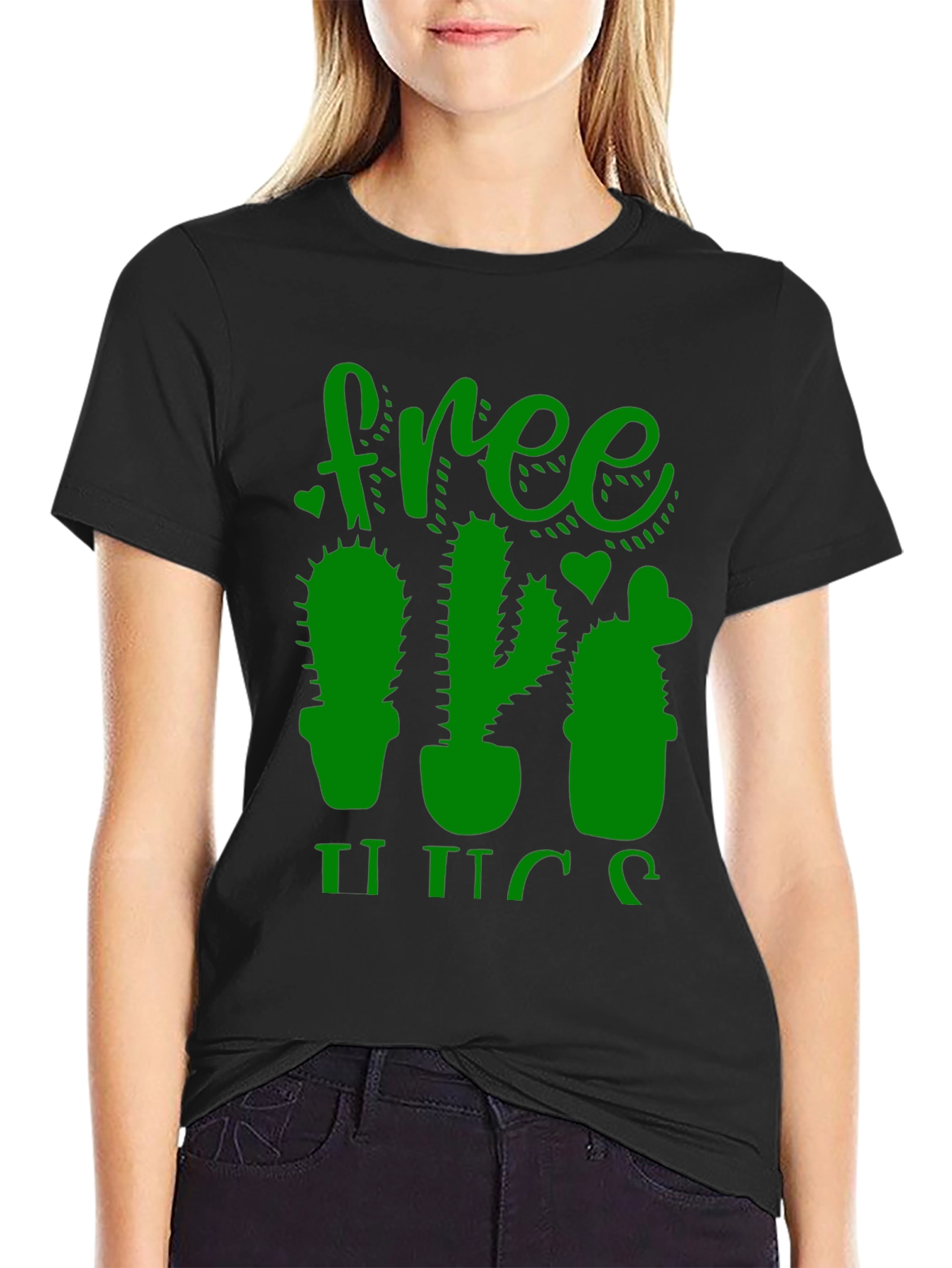 Free Hugs Cactus Graphic Tee