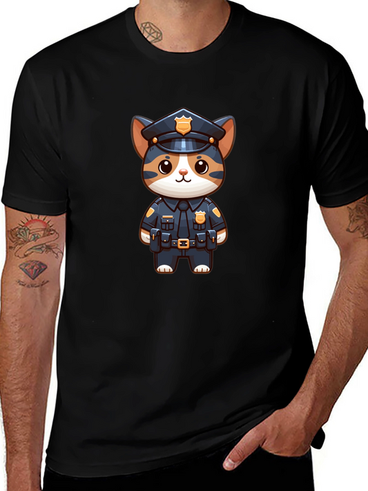 Cat Cop Graphic T-Shirt
