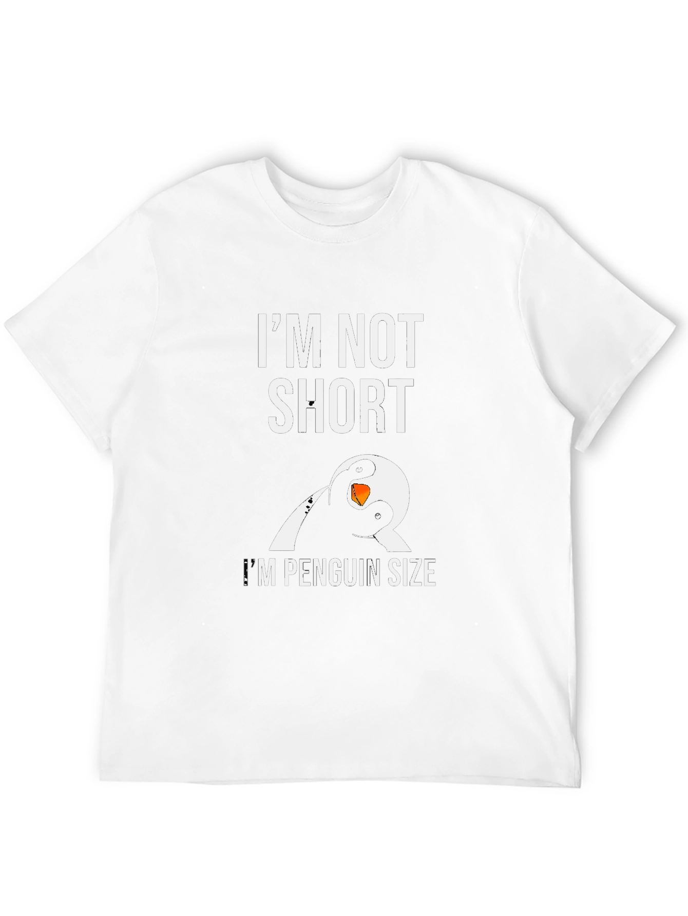 Penguin Size T-Shirt - Funny Graphic Tee