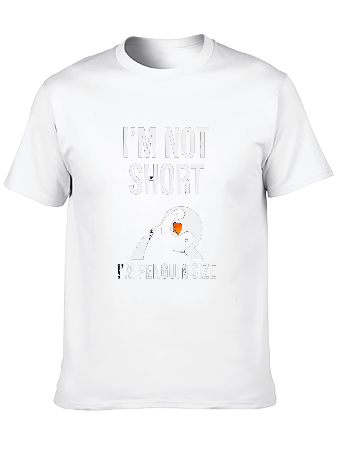 Penguin Size T-Shirt - Funny Graphic Tee