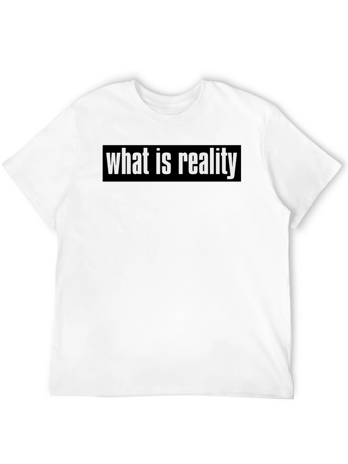 What is Reality Black Graphic Tee