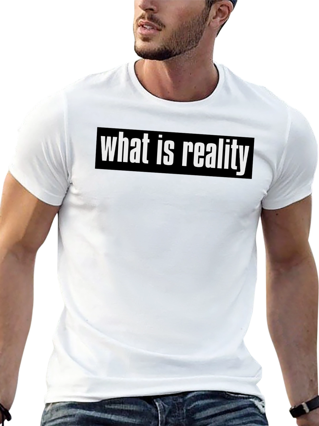 What is Reality Black Graphic Tee