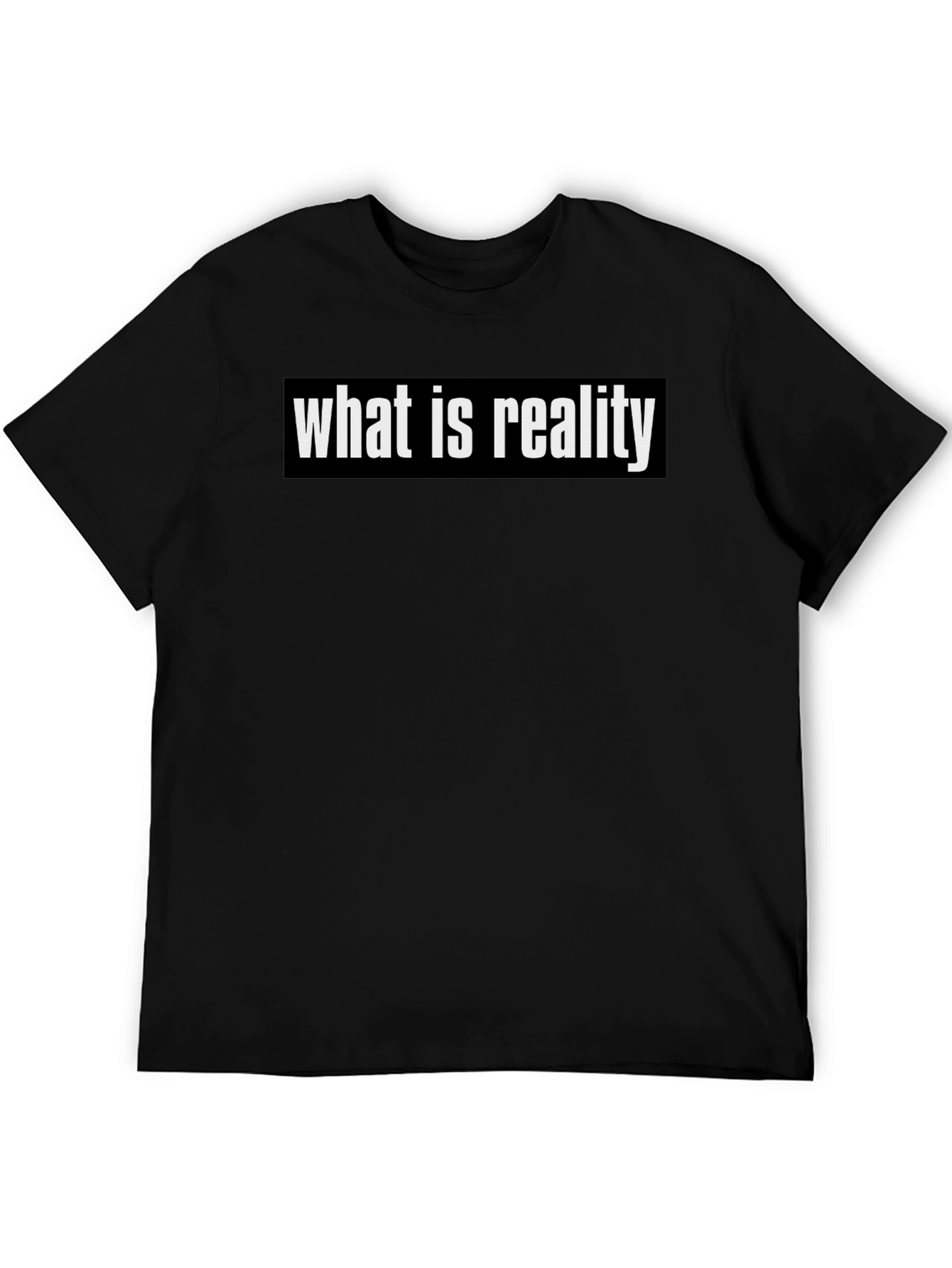 What is Reality Black Graphic Tee