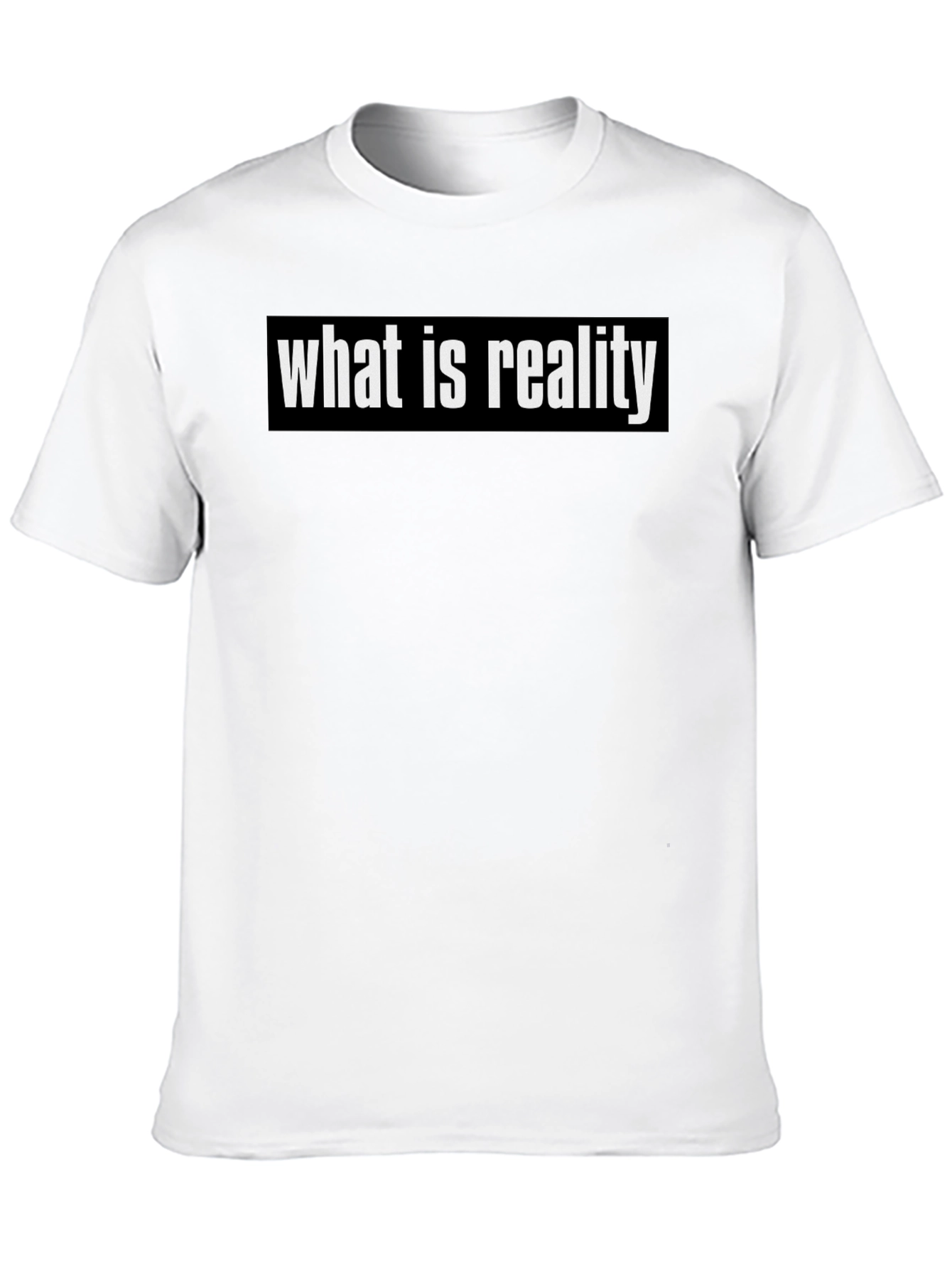 What is Reality Black Graphic Tee
