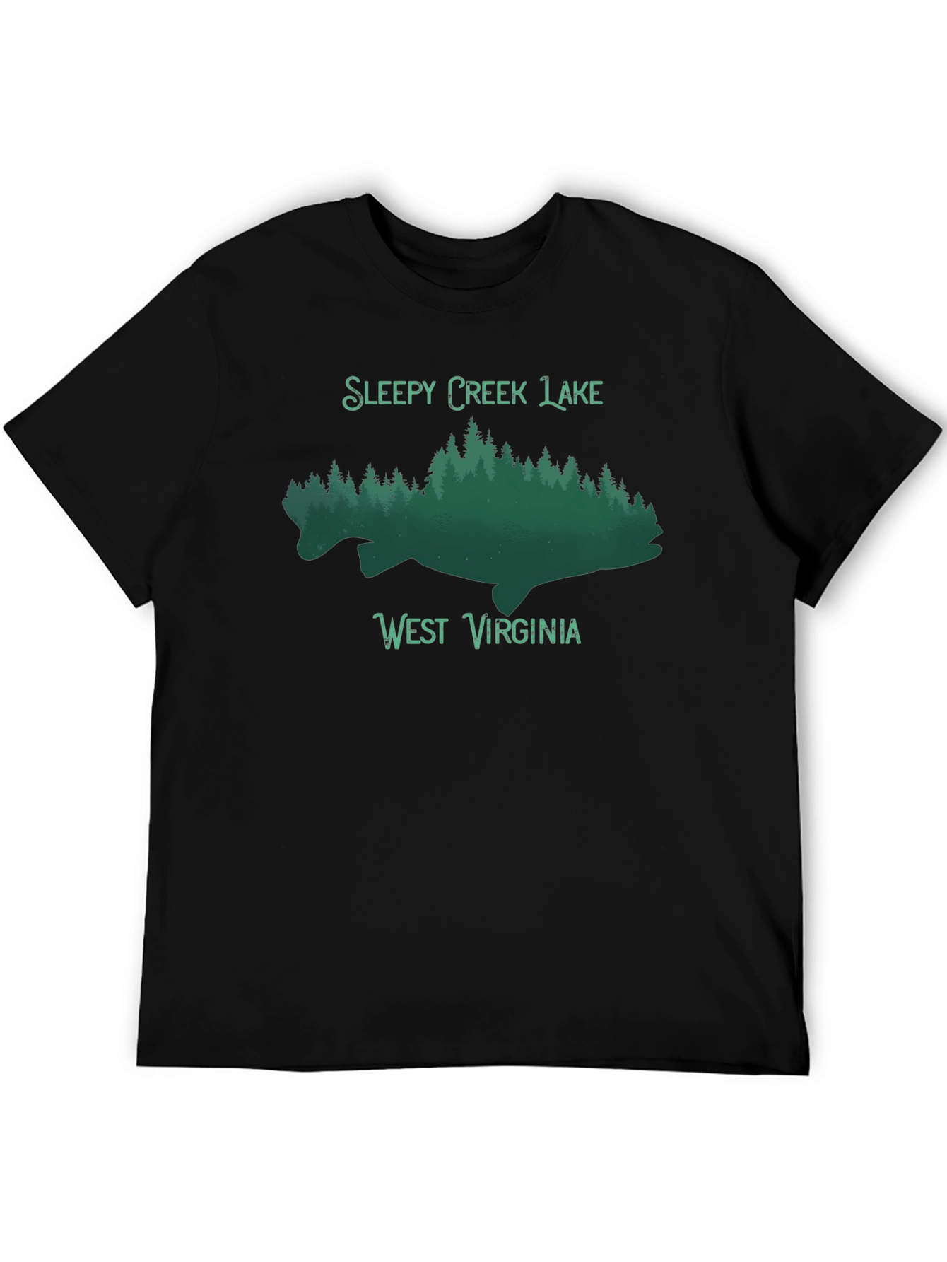 Sleepy Creek Lake West Virginia Black Tee