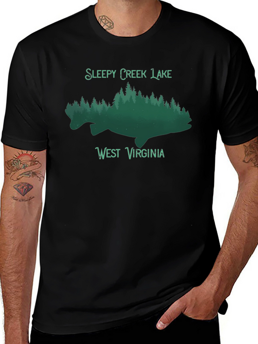 Sleepy Creek Lake West Virginia Black Tee