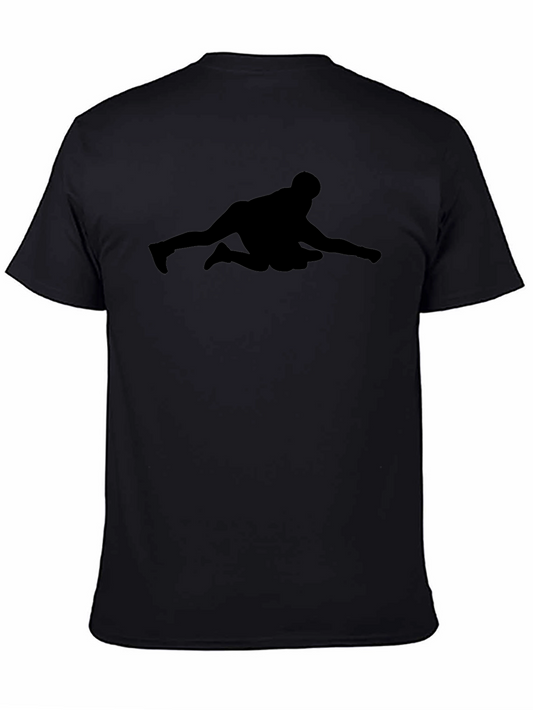 Curling Silhouette Black T-Shirt