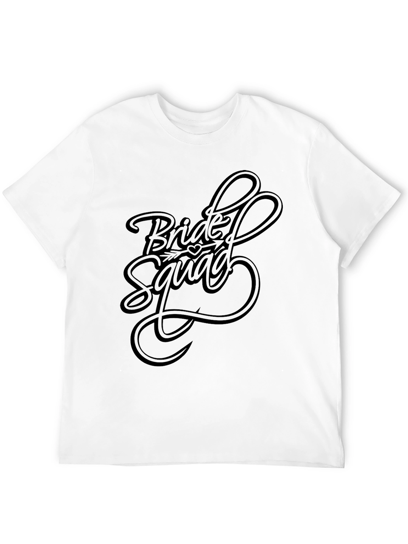 Bride Squad Crew Neck T-Shirt - Black