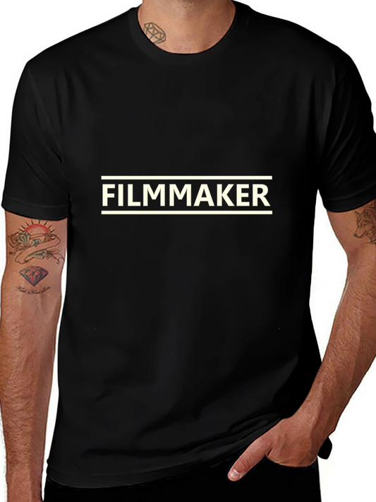 Filmmaker Graphic Tee - Classic Black Crew Neck