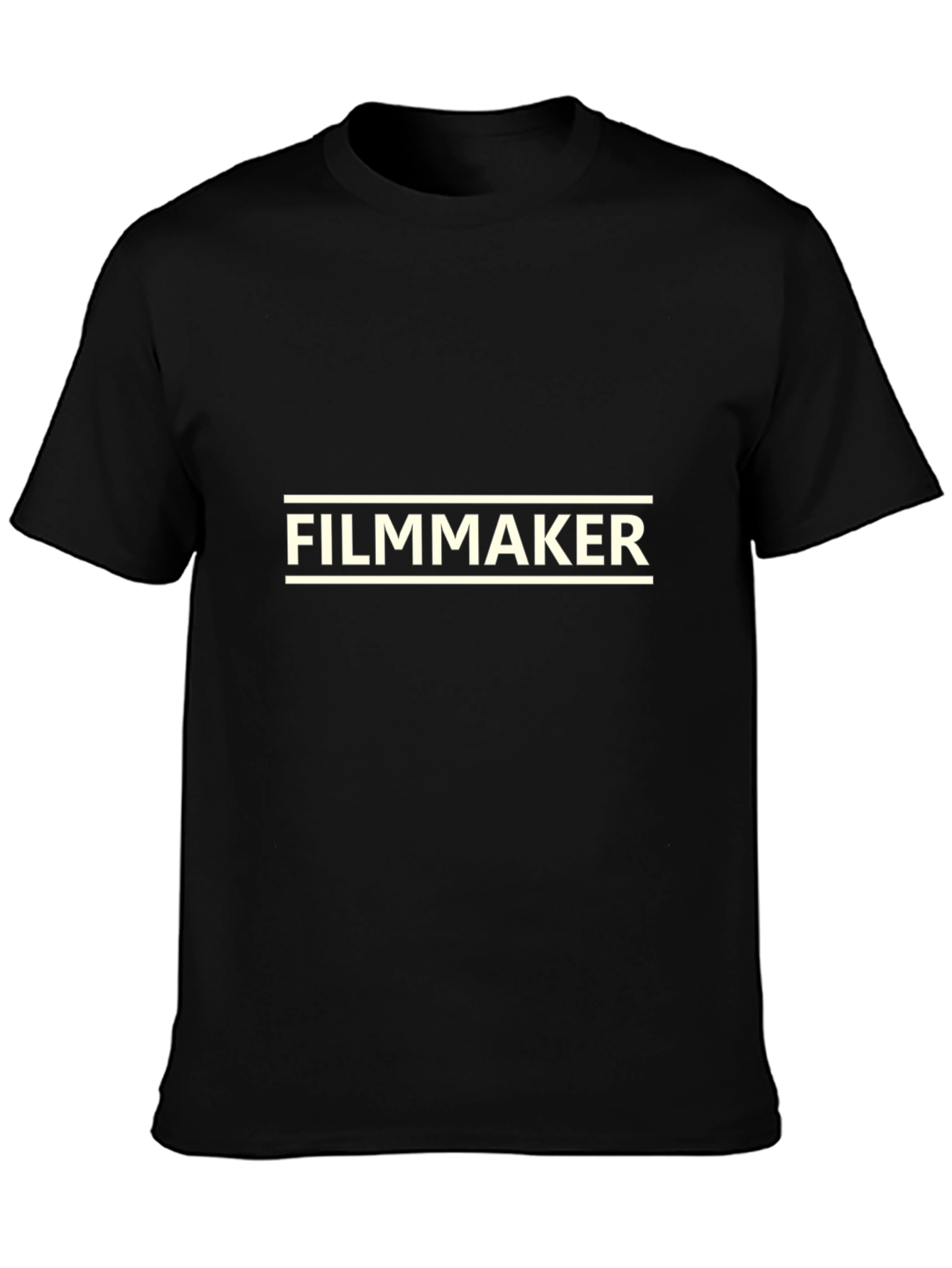 Filmmaker Graphic Tee - Classic Black Crew Neck