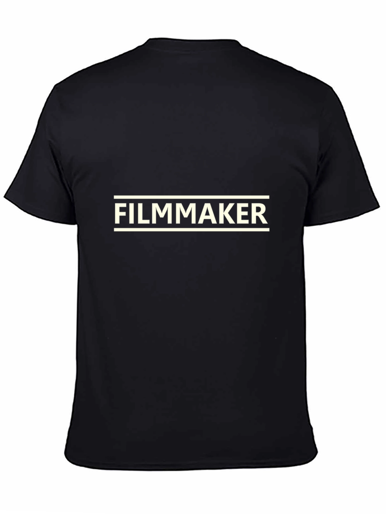 Filmmaker Graphic Tee - Classic Black Crew Neck