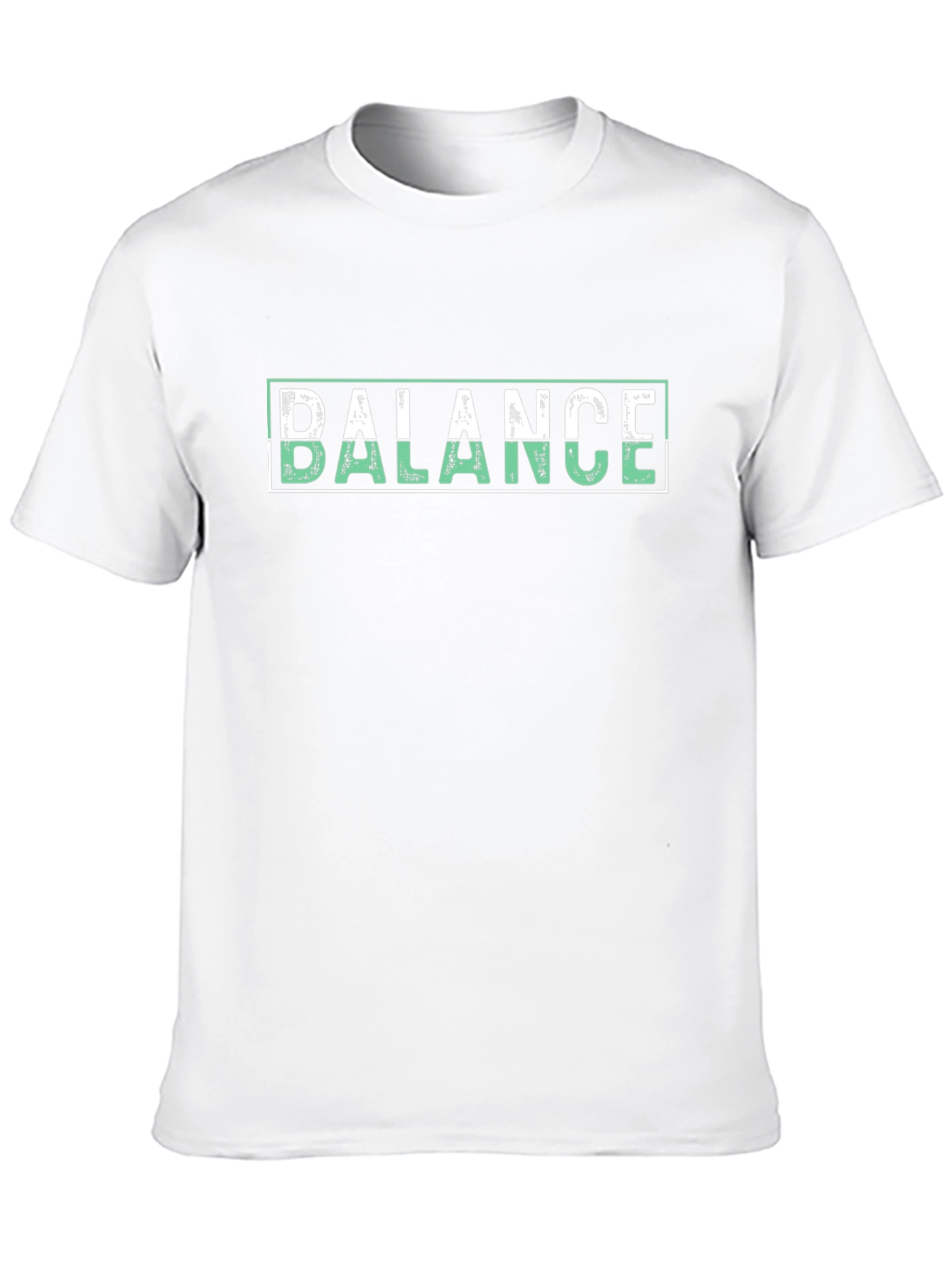 Balance Graphic Print Black T-Shirt