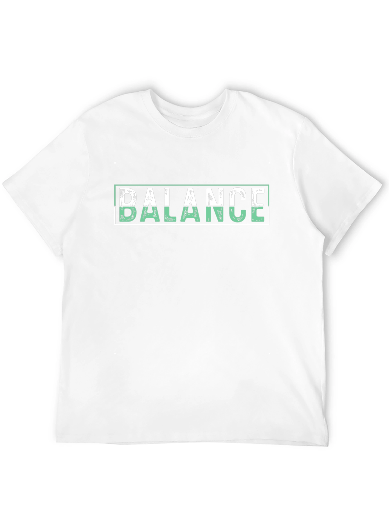 Balance Graphic Print Black T-Shirt