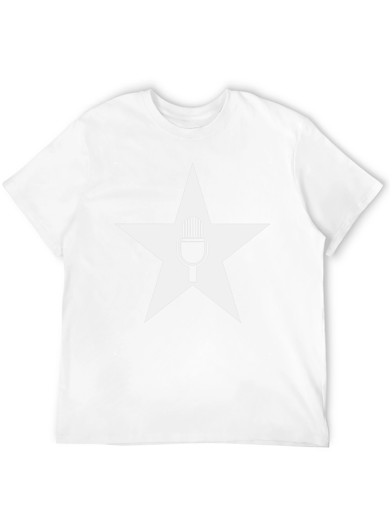 Star Microphone Black T-Shirt