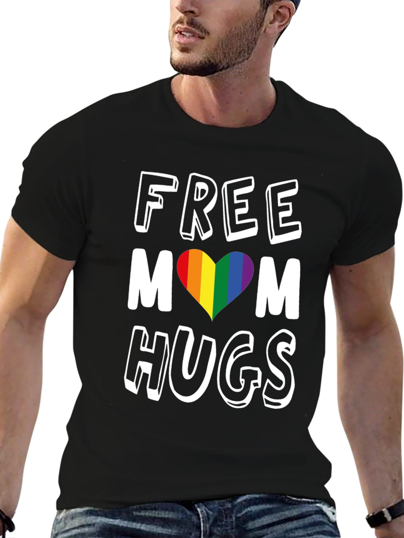 Free Mom Hugs LGBTQ+ Pride T-Shirt