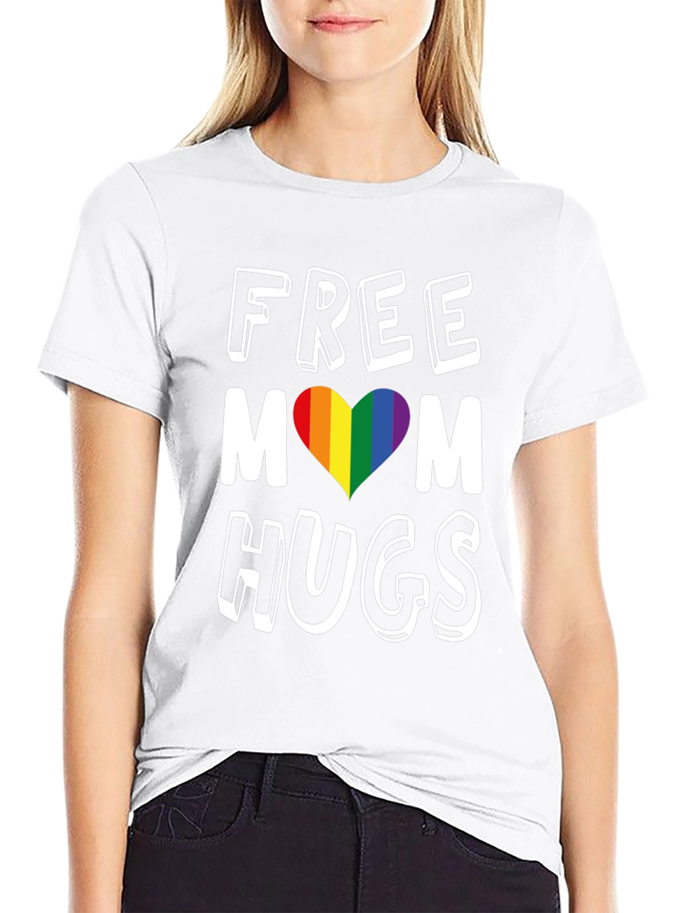 Free Mom Hugs LGBTQ+ Pride T-Shirt