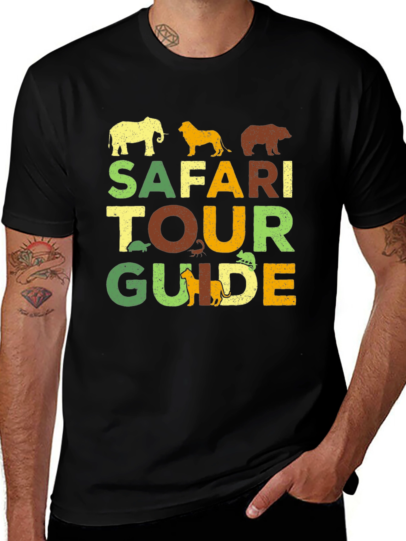 Safari Tour Guide T-Shirt Graphic Tee