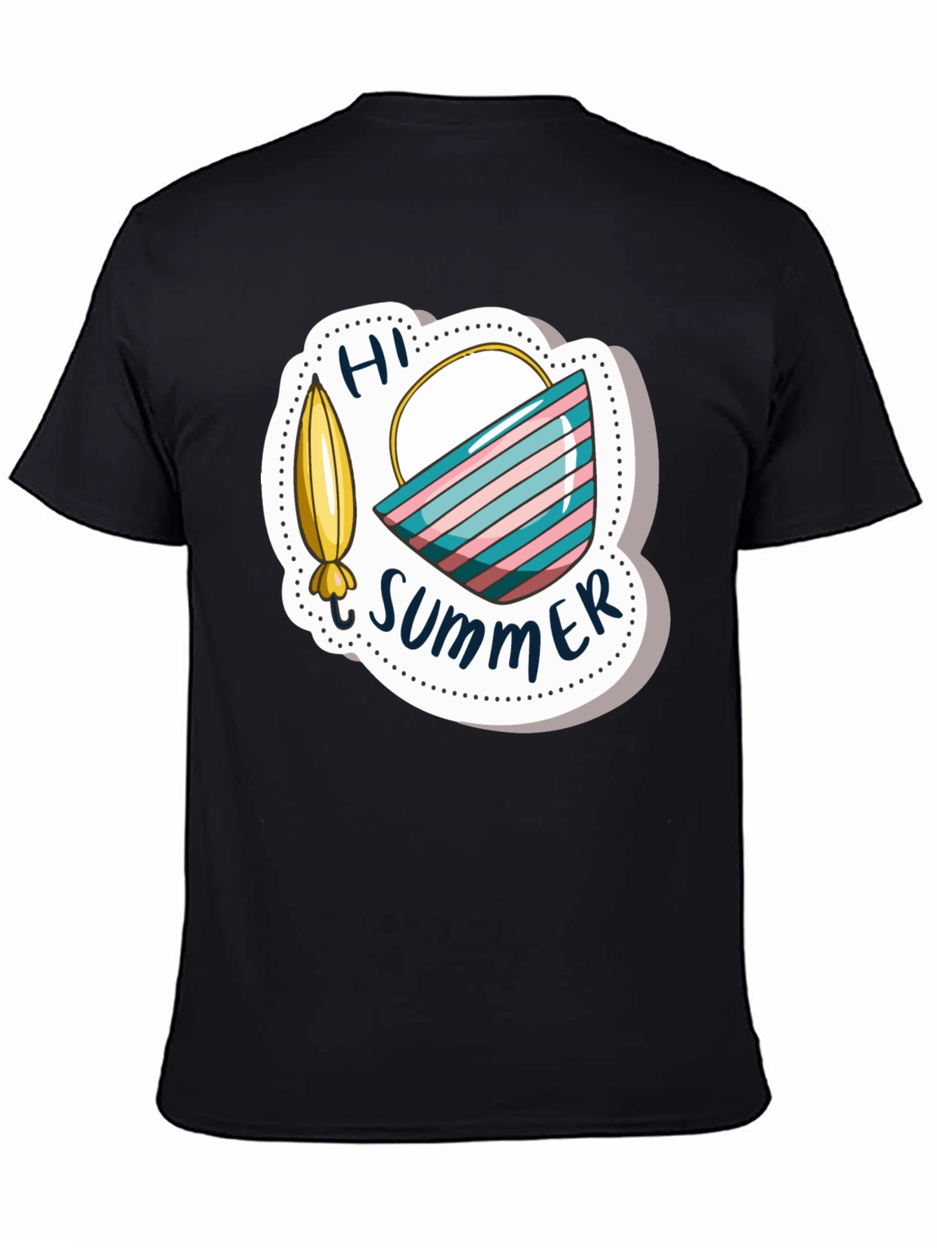 Hi Summer Graphic Tee - Black