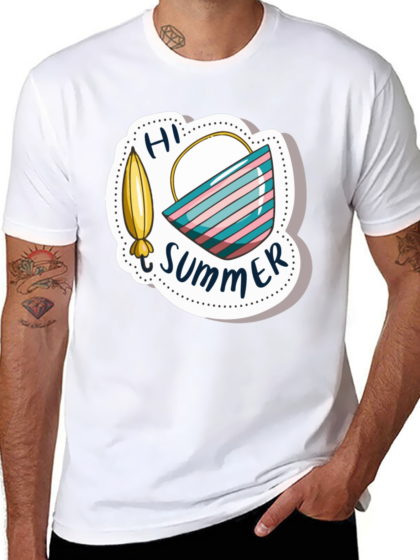 Hi Summer Graphic Tee - Black