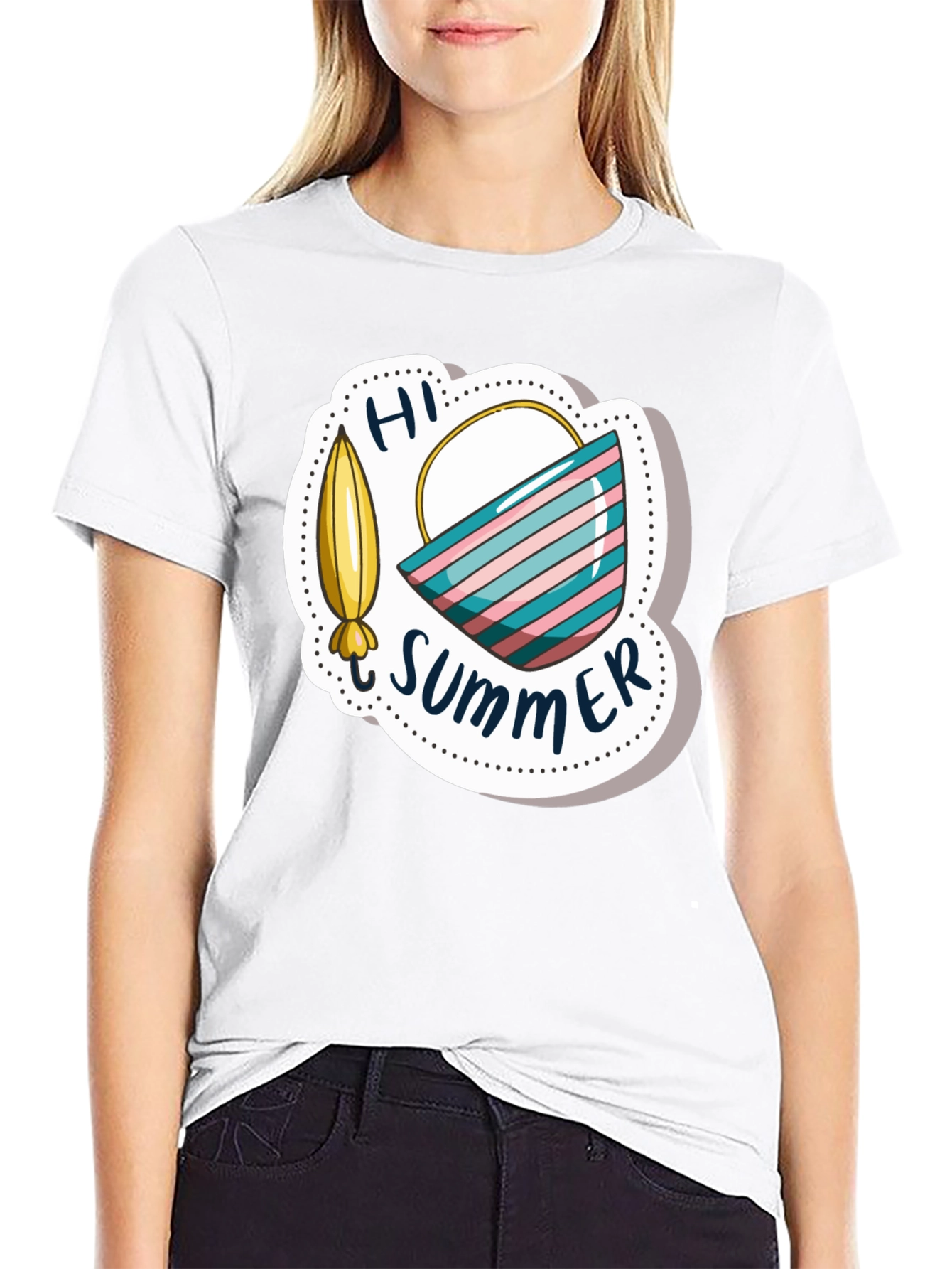 Hi Summer Graphic Tee - Black