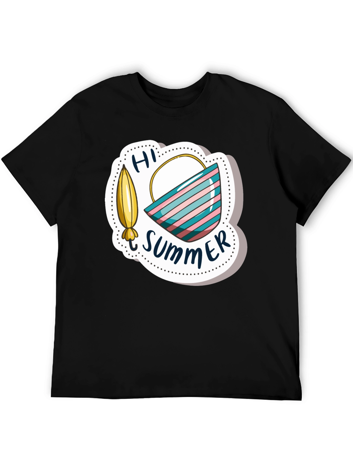 Hi Summer Graphic Tee - Black