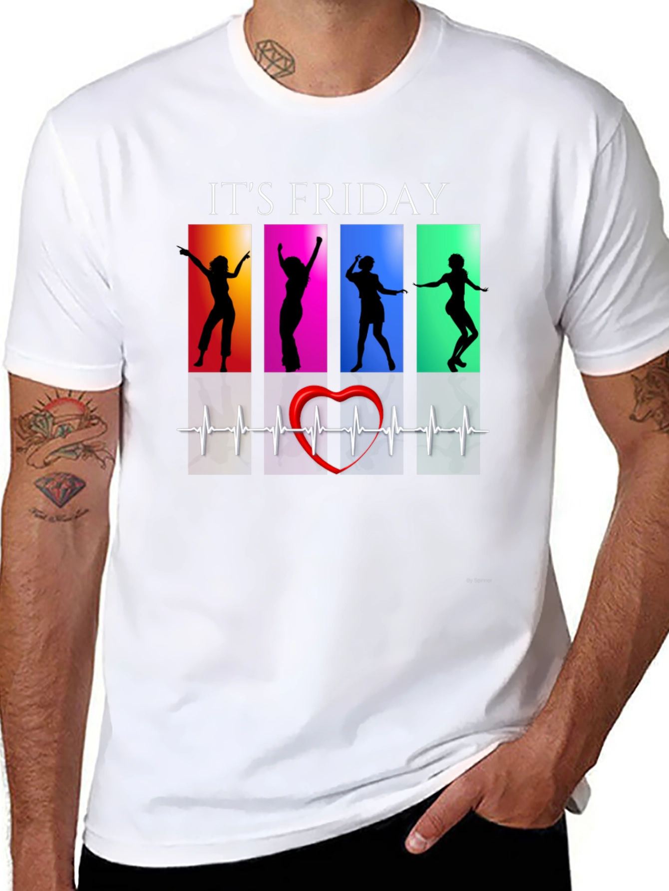 Its Friday Heartbeat Dancing Graphic T-Shirt