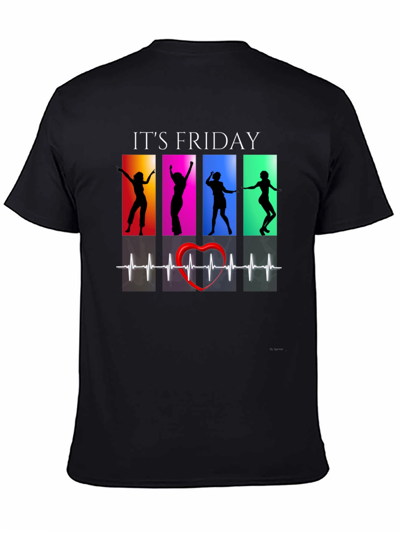 Its Friday Heartbeat Dancing Graphic T-Shirt