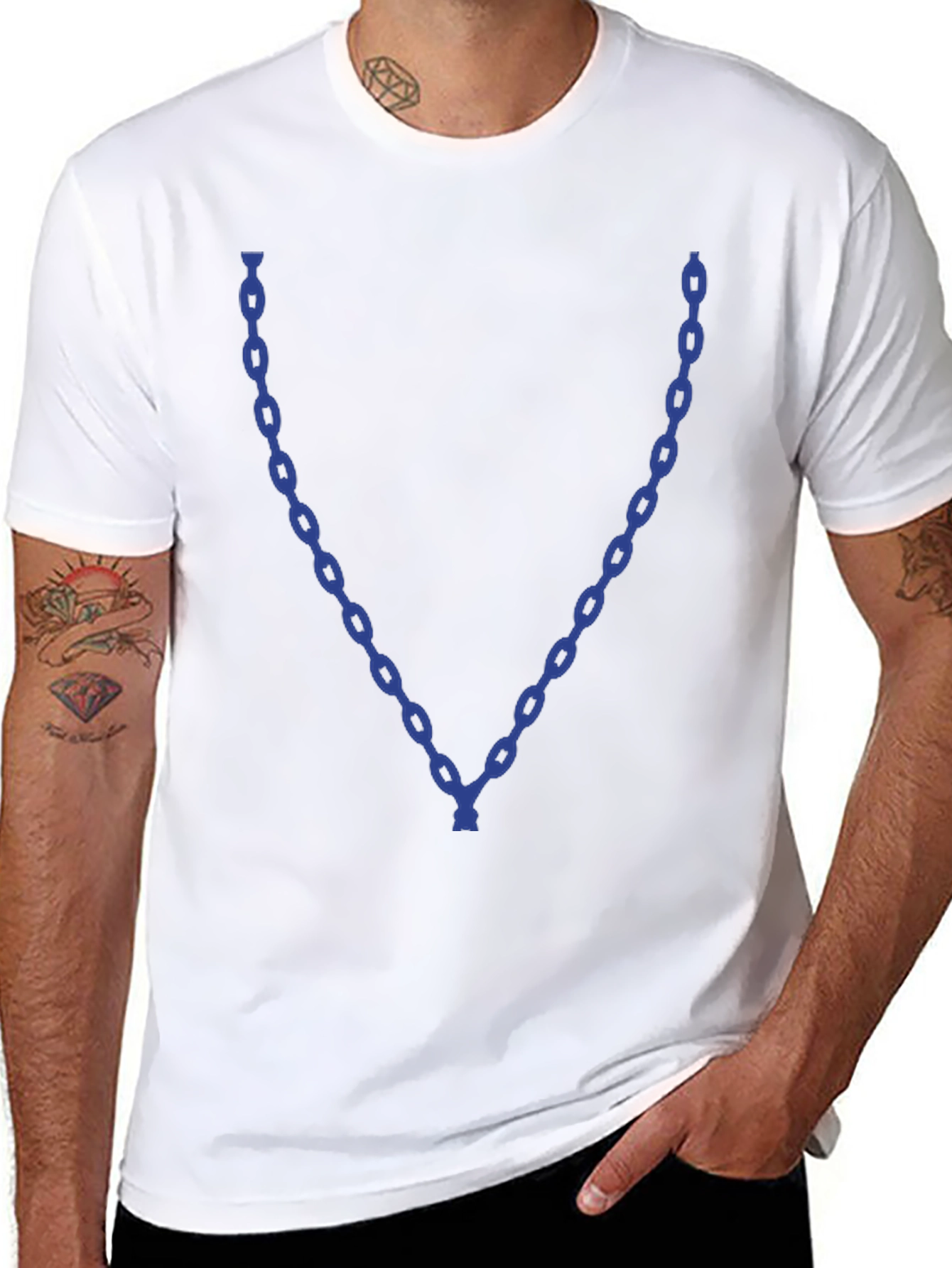 Chain Graphic Black T-Shirt