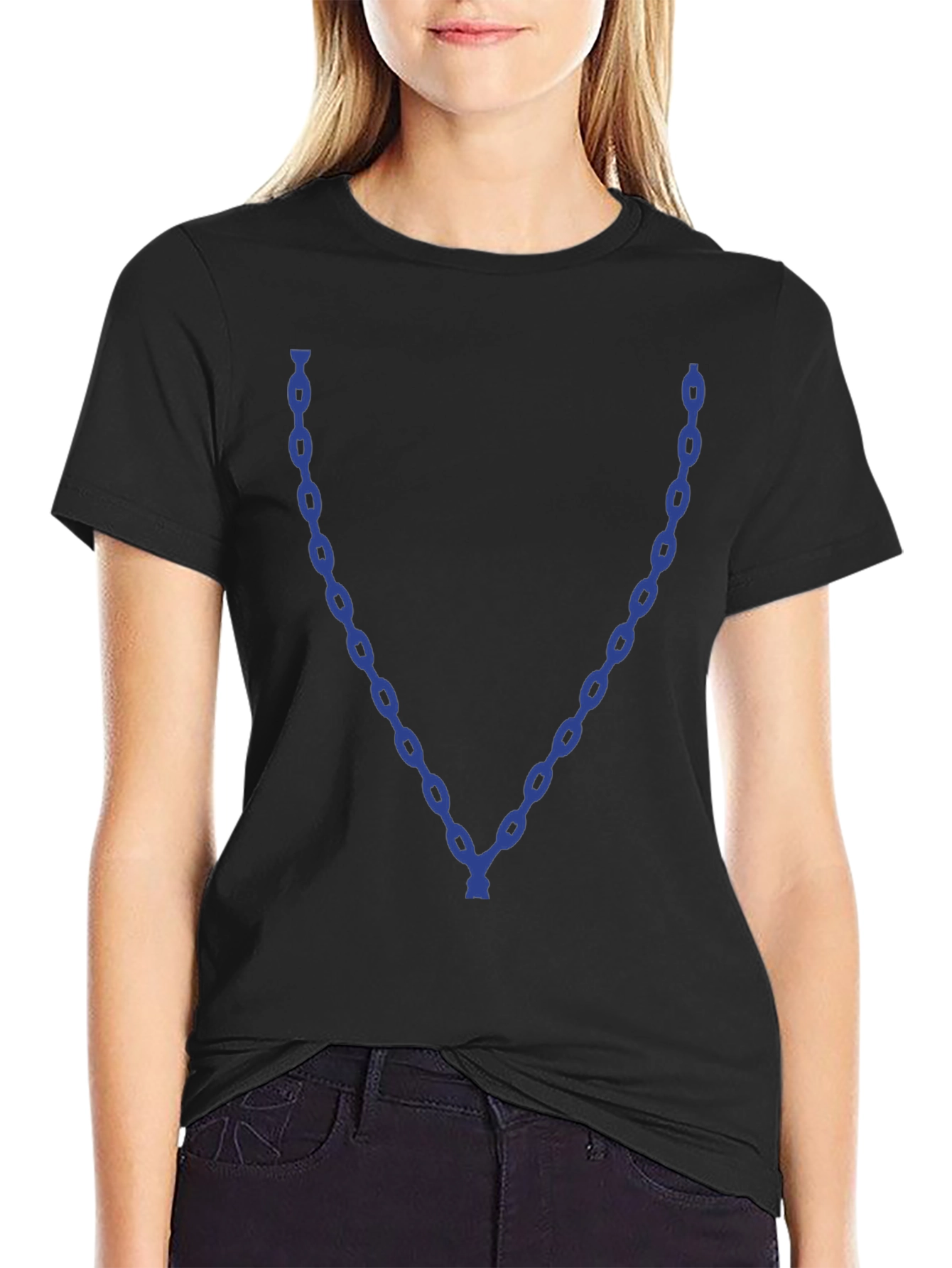 Chain Graphic Black T-Shirt