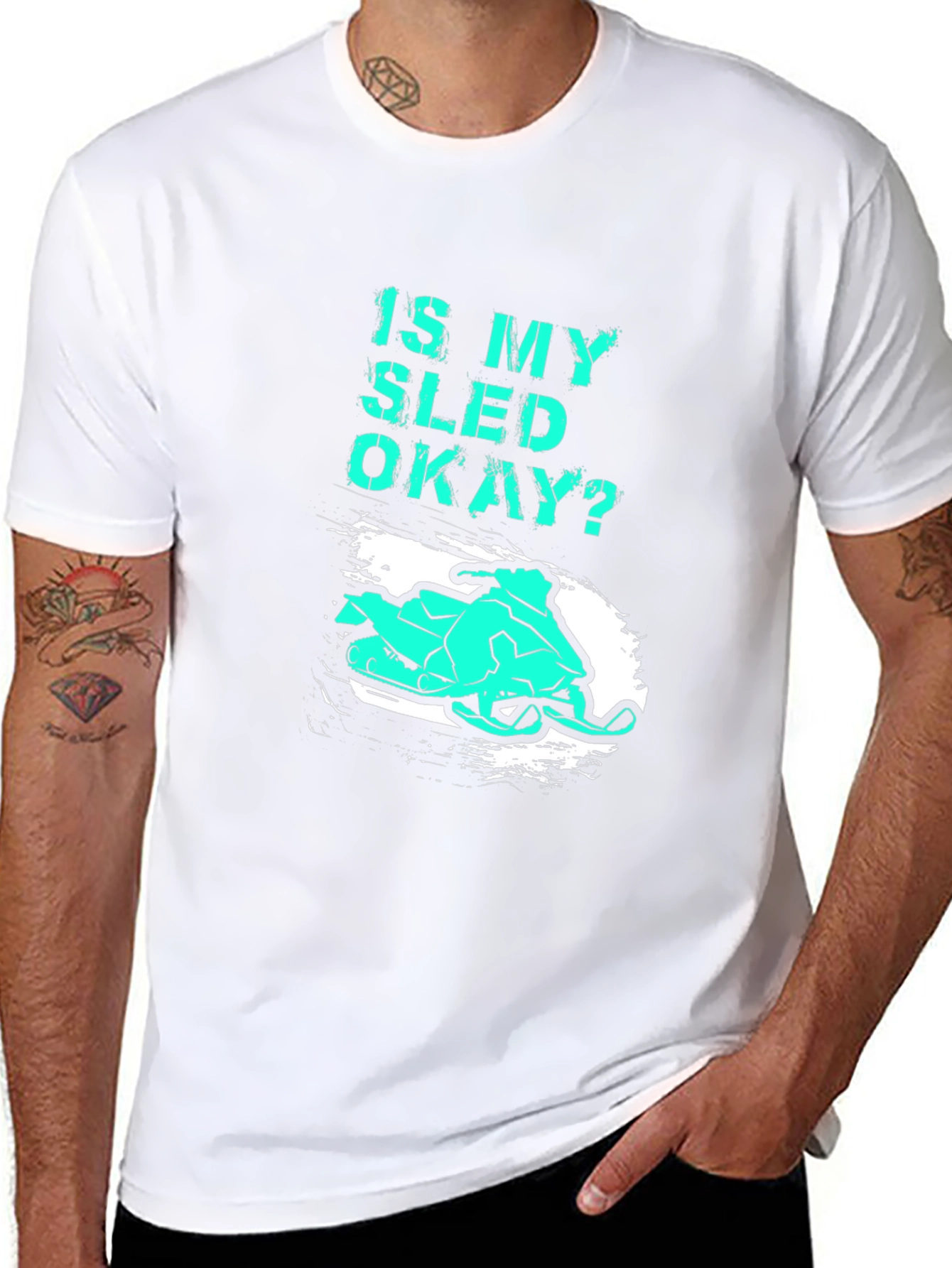 Is My Sled Okay? Funny Snowmobile T-Shirt
