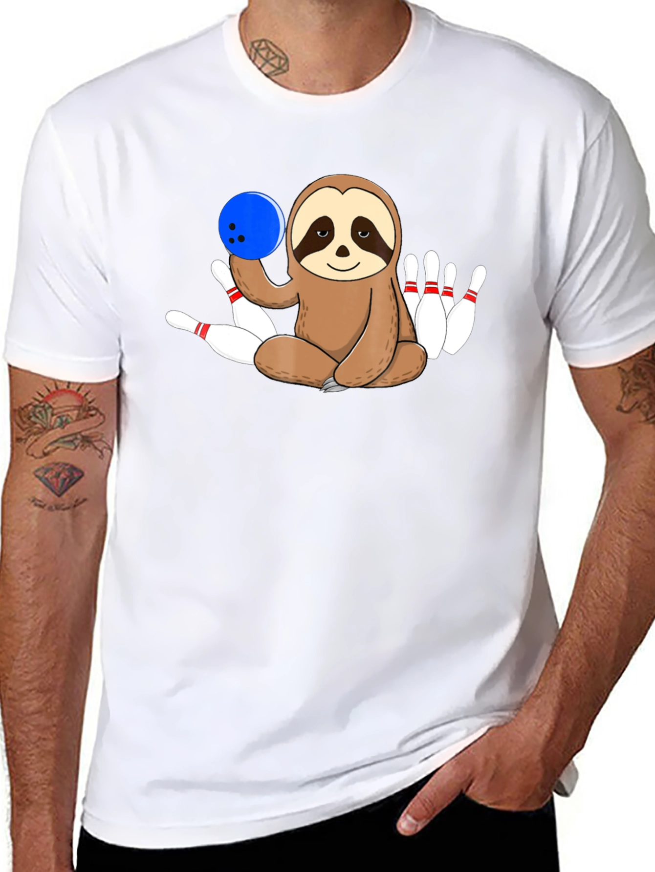 Sloth Bowling T-Shirt - Strike in Style!