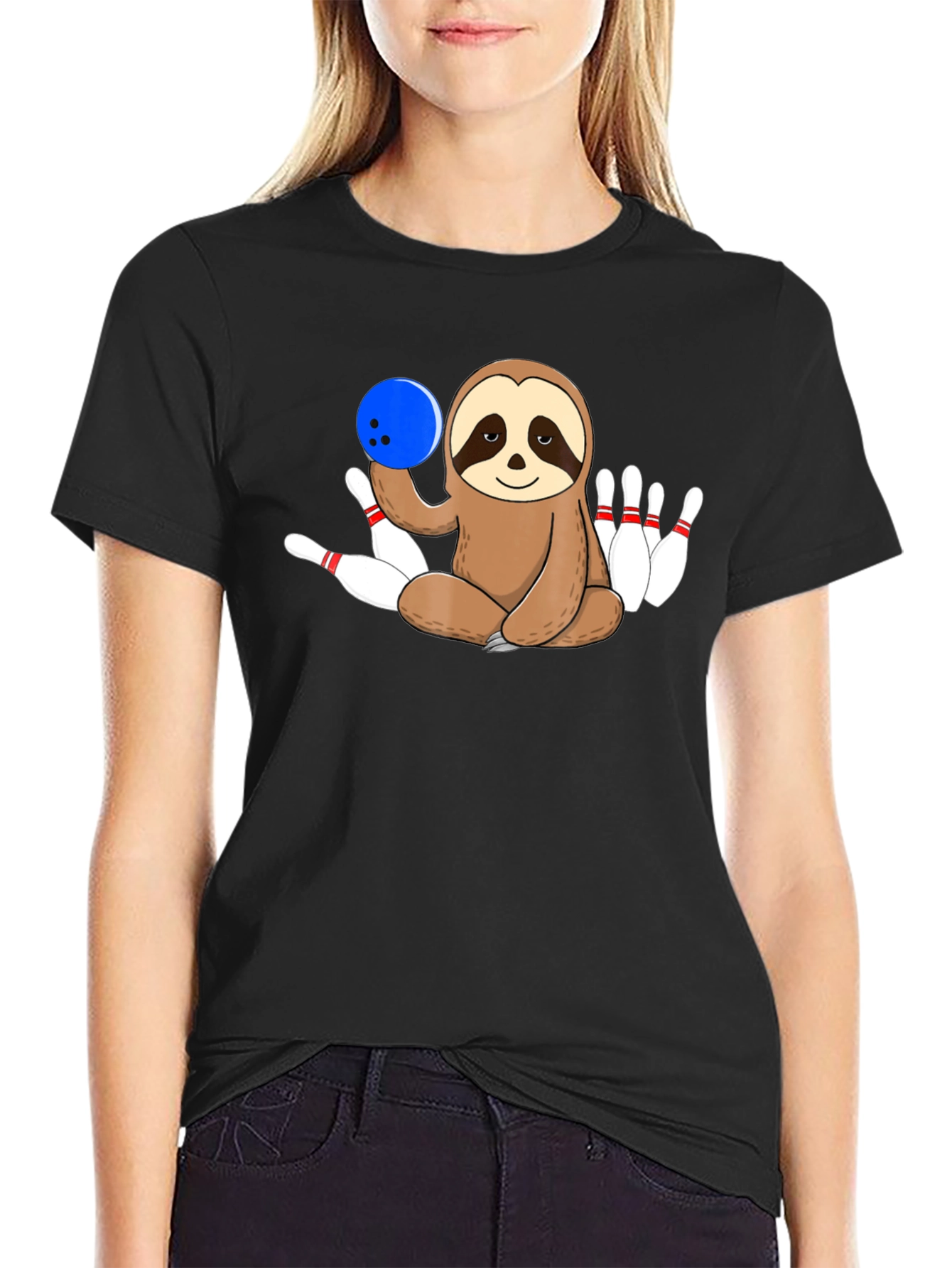 Sloth Bowling T-Shirt - Strike in Style!