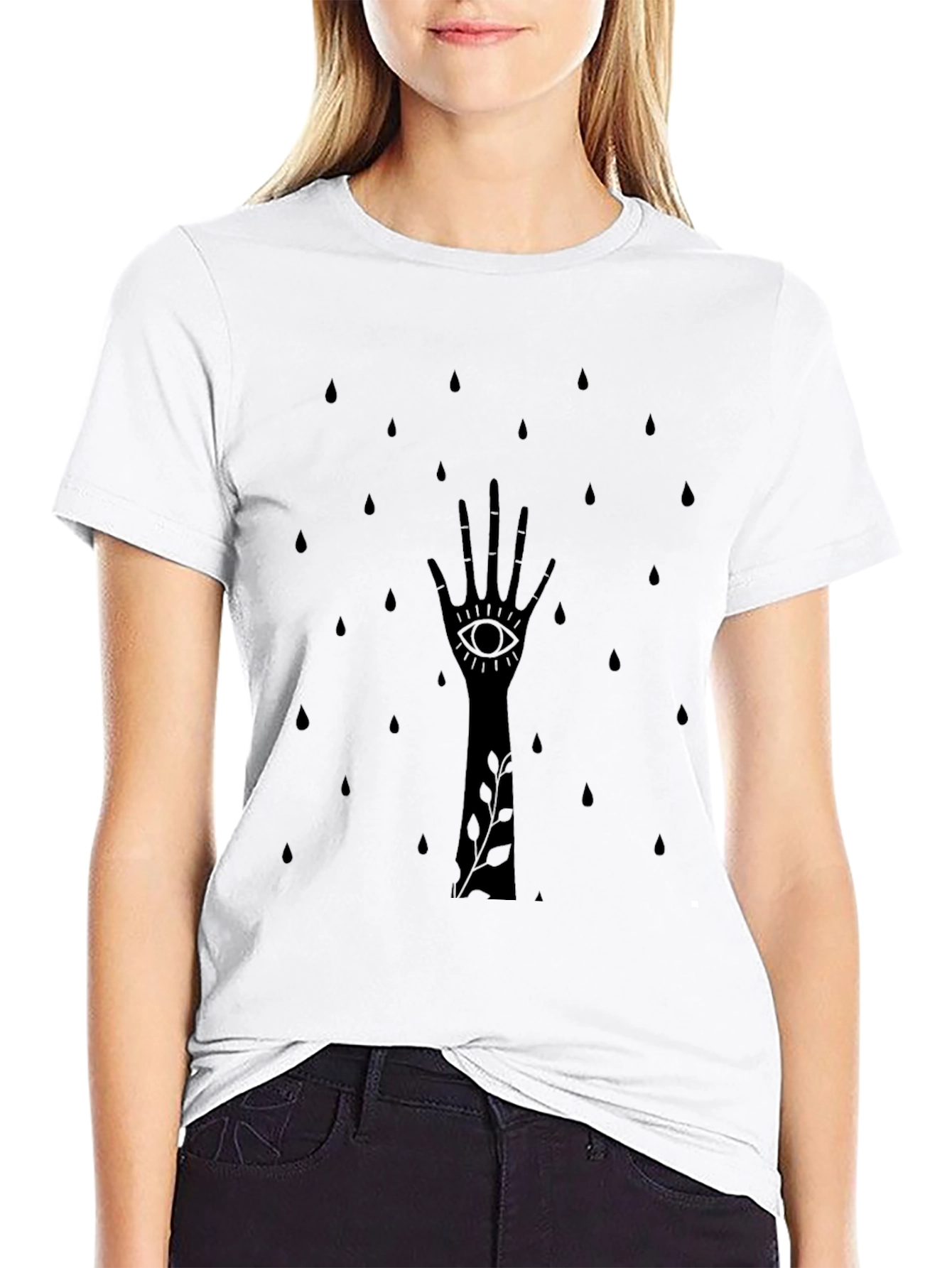Mystic Hand Graphic Tee - Black