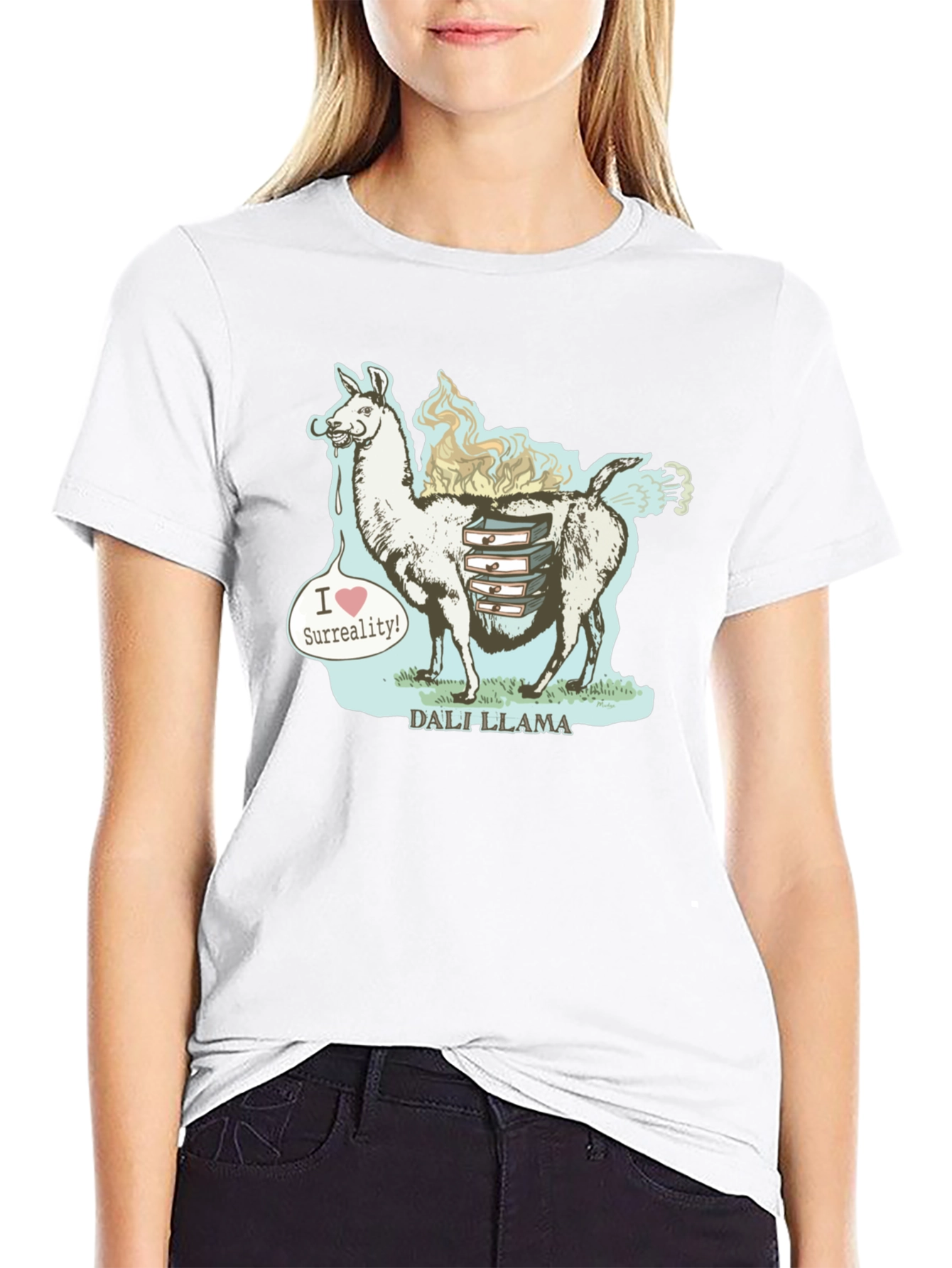 Dali Llama Graphic Tee - Surreal Art Shirt