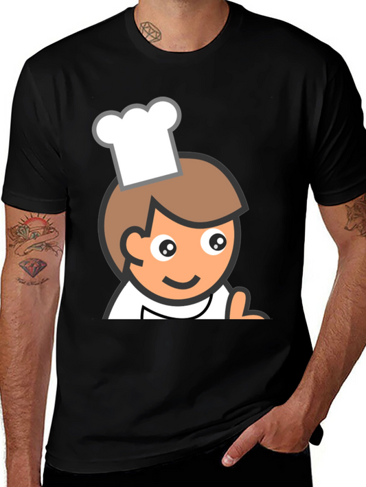 Chef Cartoon Graphic T-Shirt
