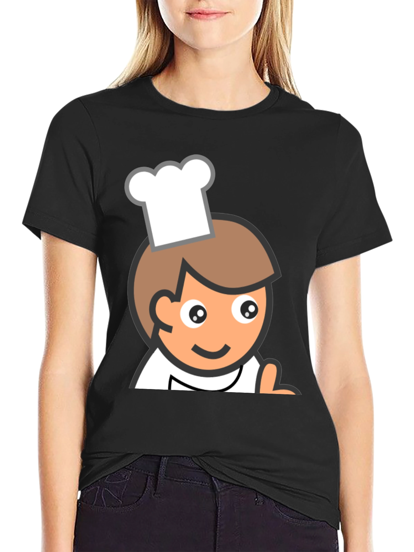 Chef Cartoon Graphic T-Shirt