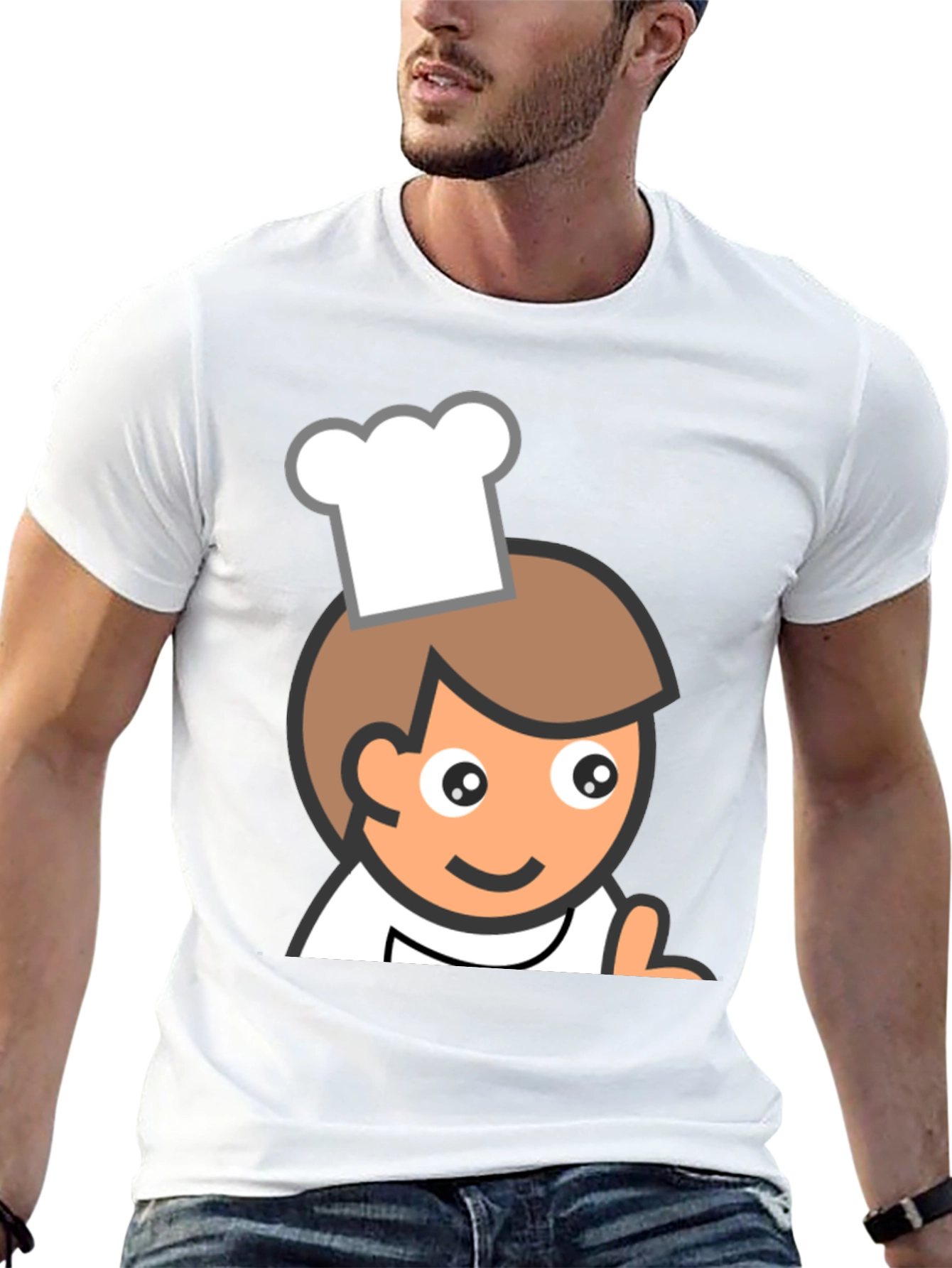 Chef Cartoon Graphic T-Shirt