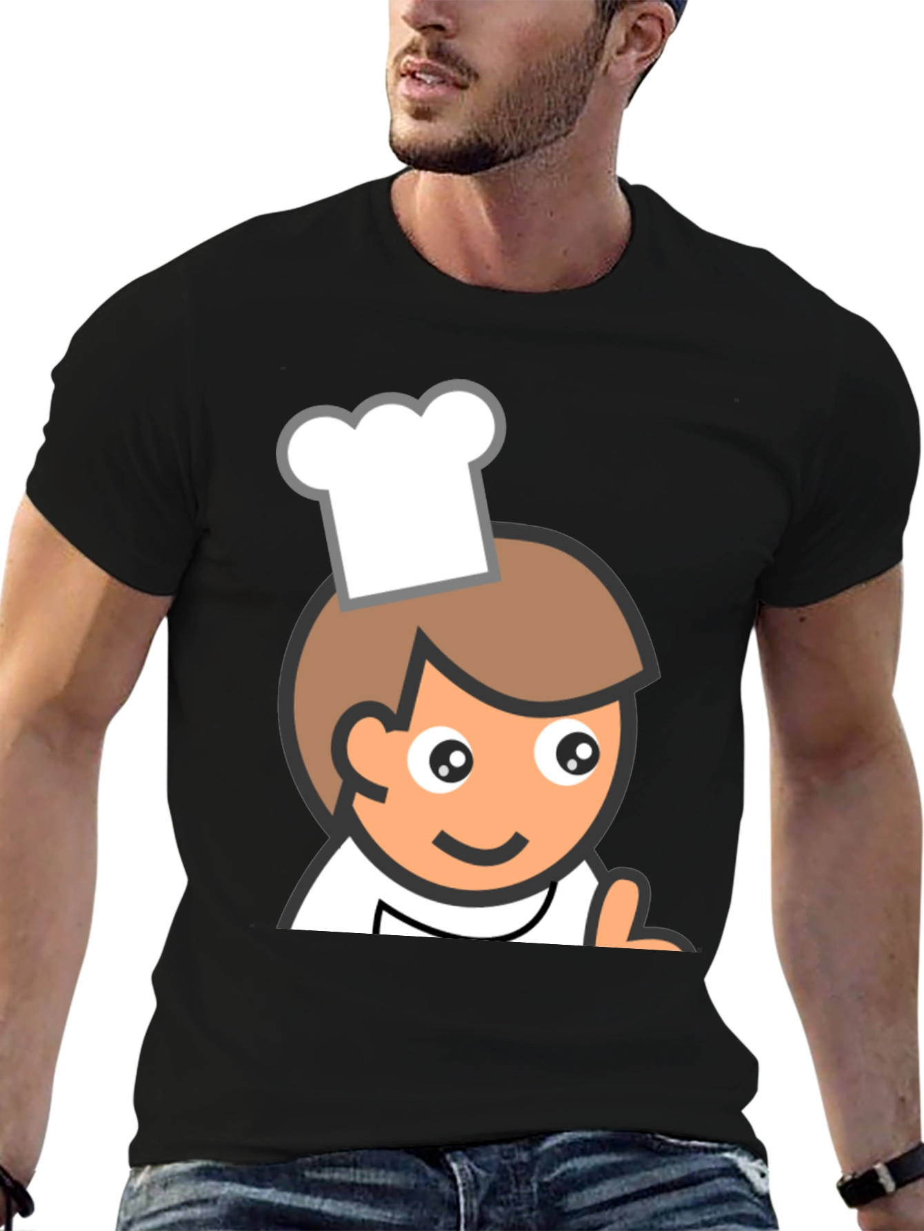 Chef Cartoon Graphic T-Shirt
