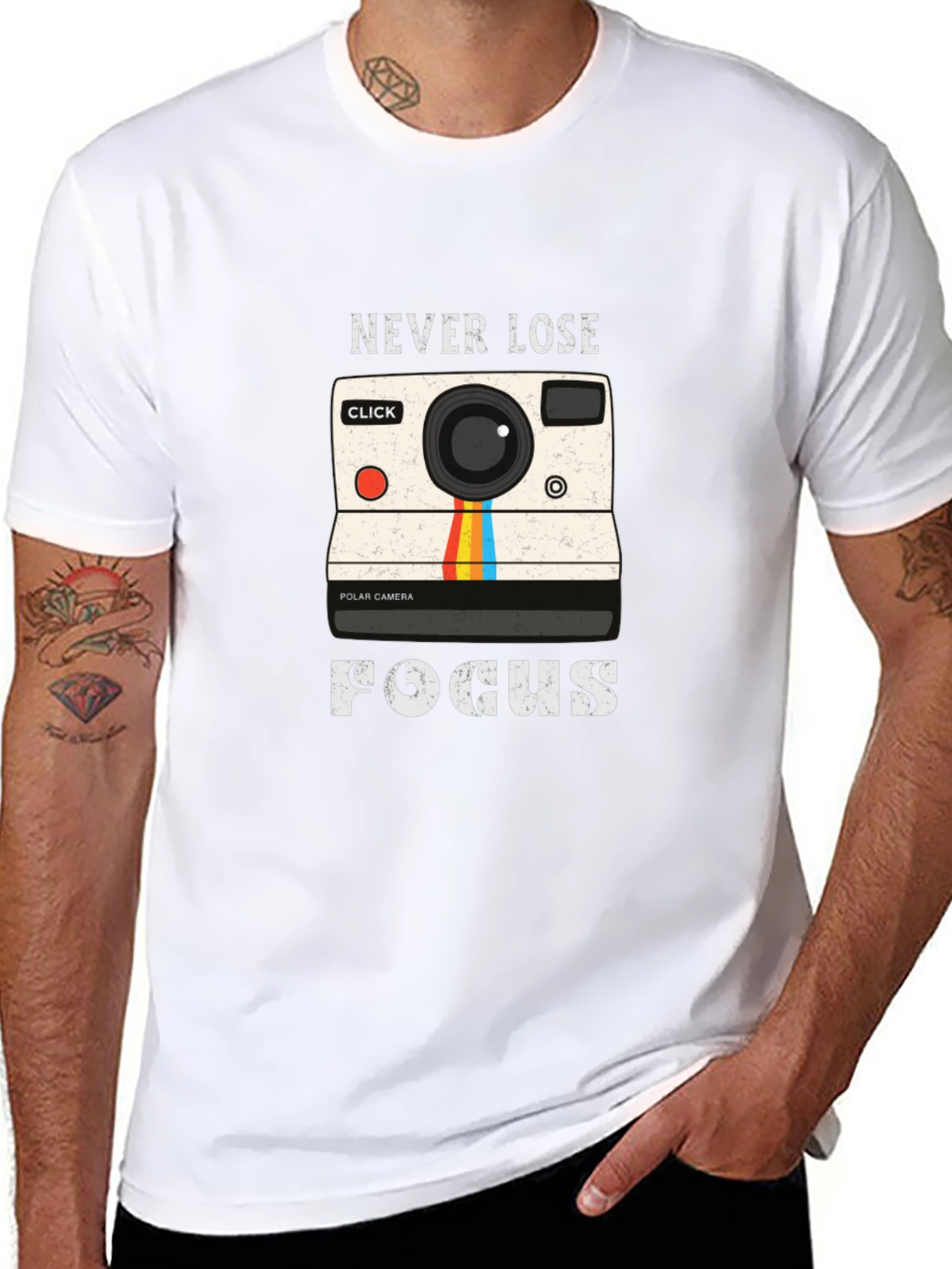 Never Lose Focus Camera Graphic Tee
