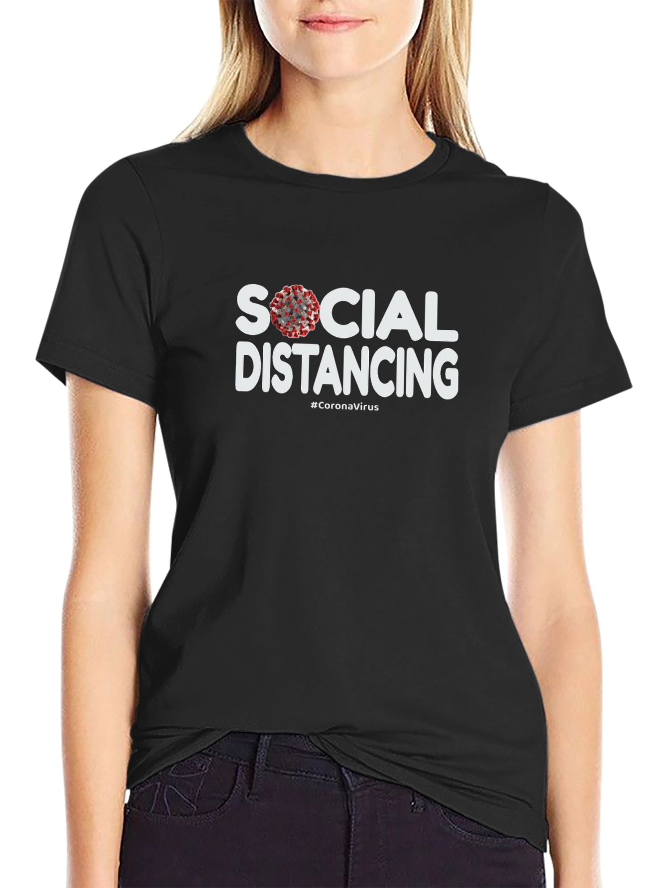 Social Distancing Coronavirus Graphic Tee