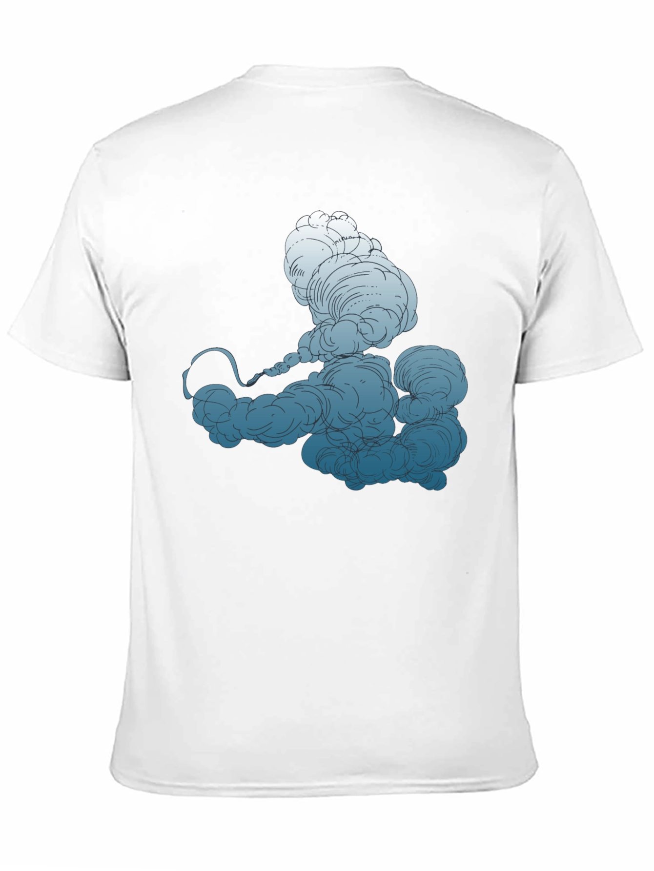 Smokey Cloud Graphic Tee - Cool Black T-Shirt