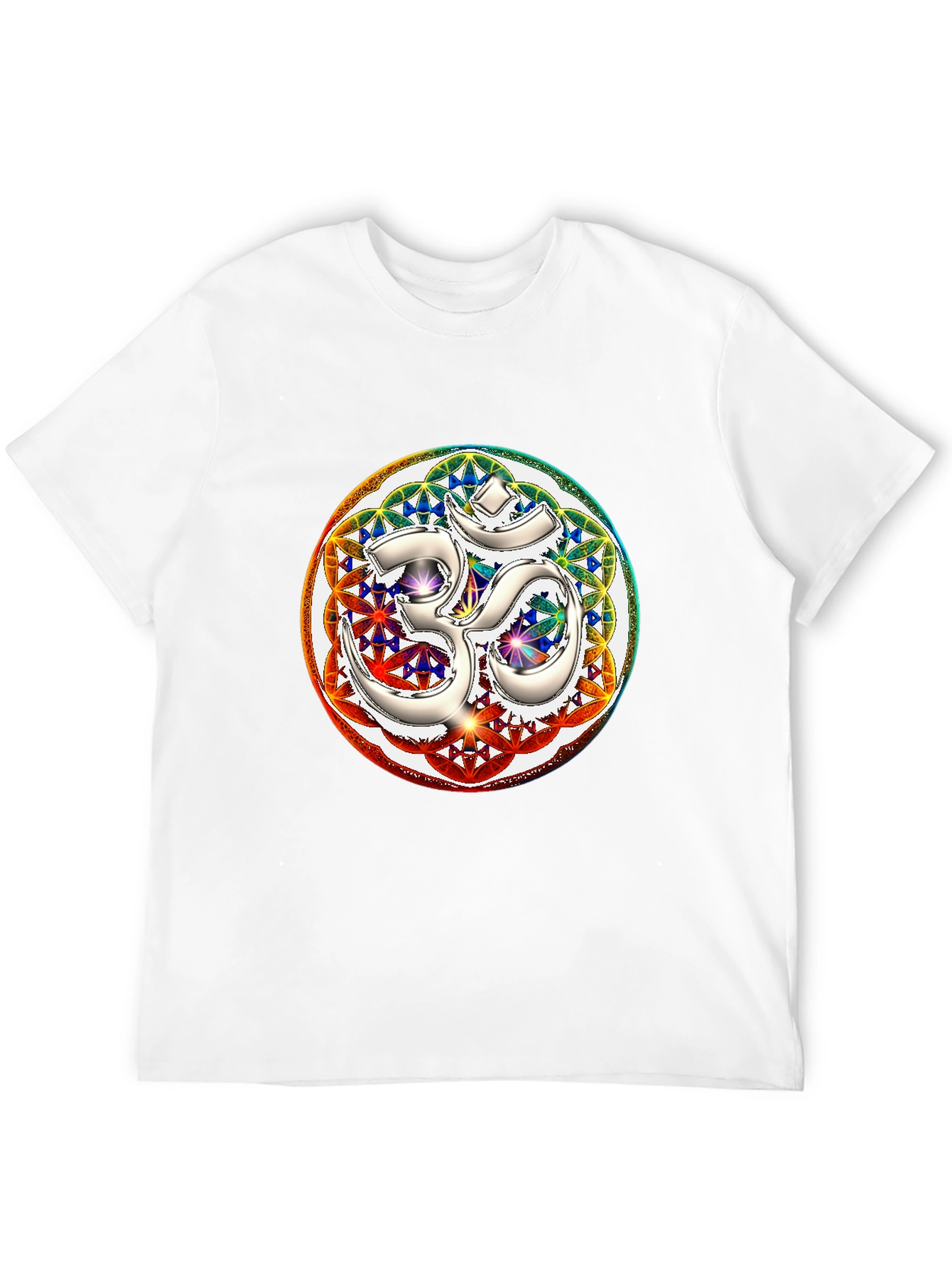 Om Mandala Graphic Tee - Black