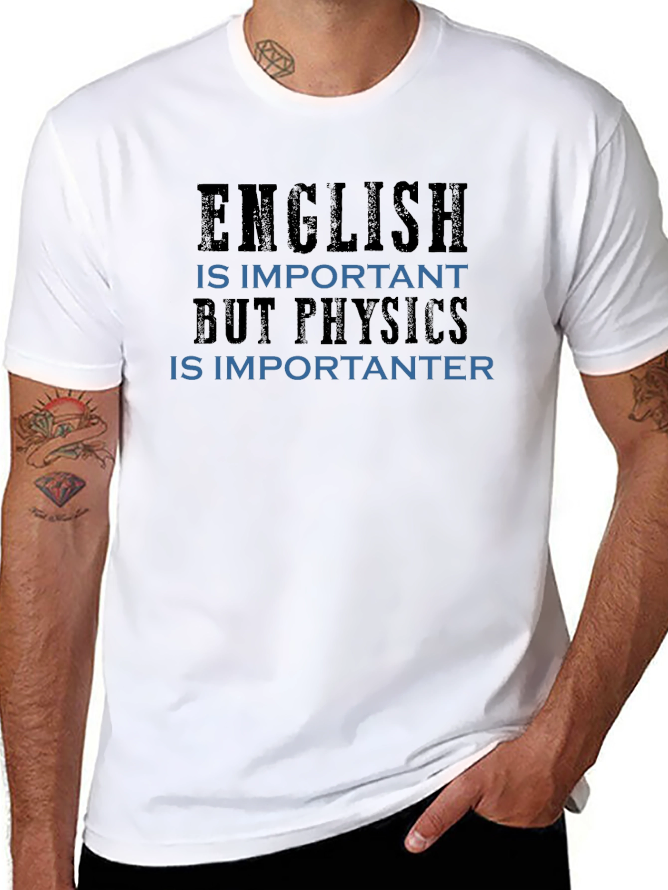 English vs Physics T-Shirt - Funny Geeky Tee