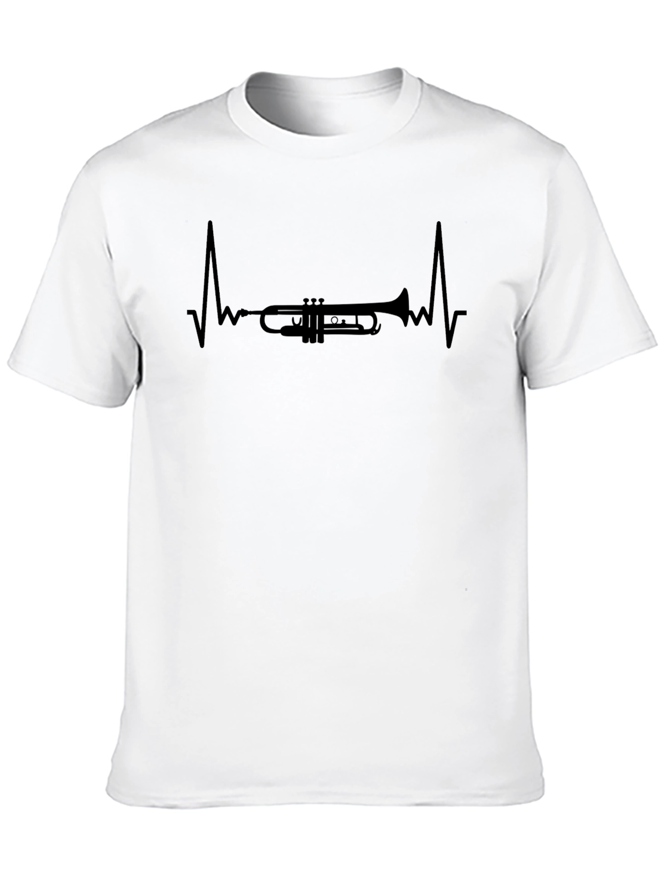 Trumpet Heartbeat T-Shirt - Music Lovers Tee