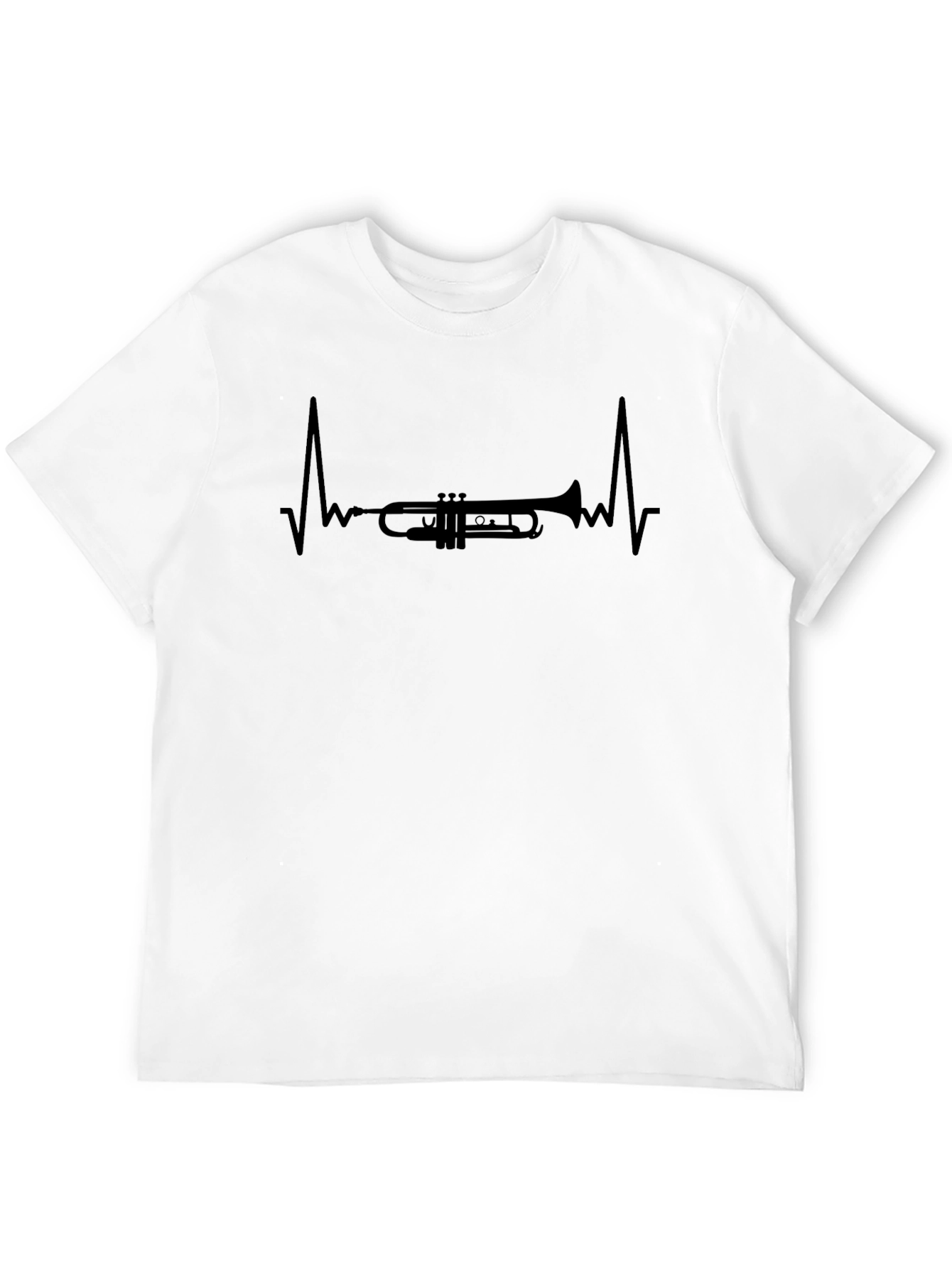 Trumpet Heartbeat T-Shirt - Music Lovers Tee