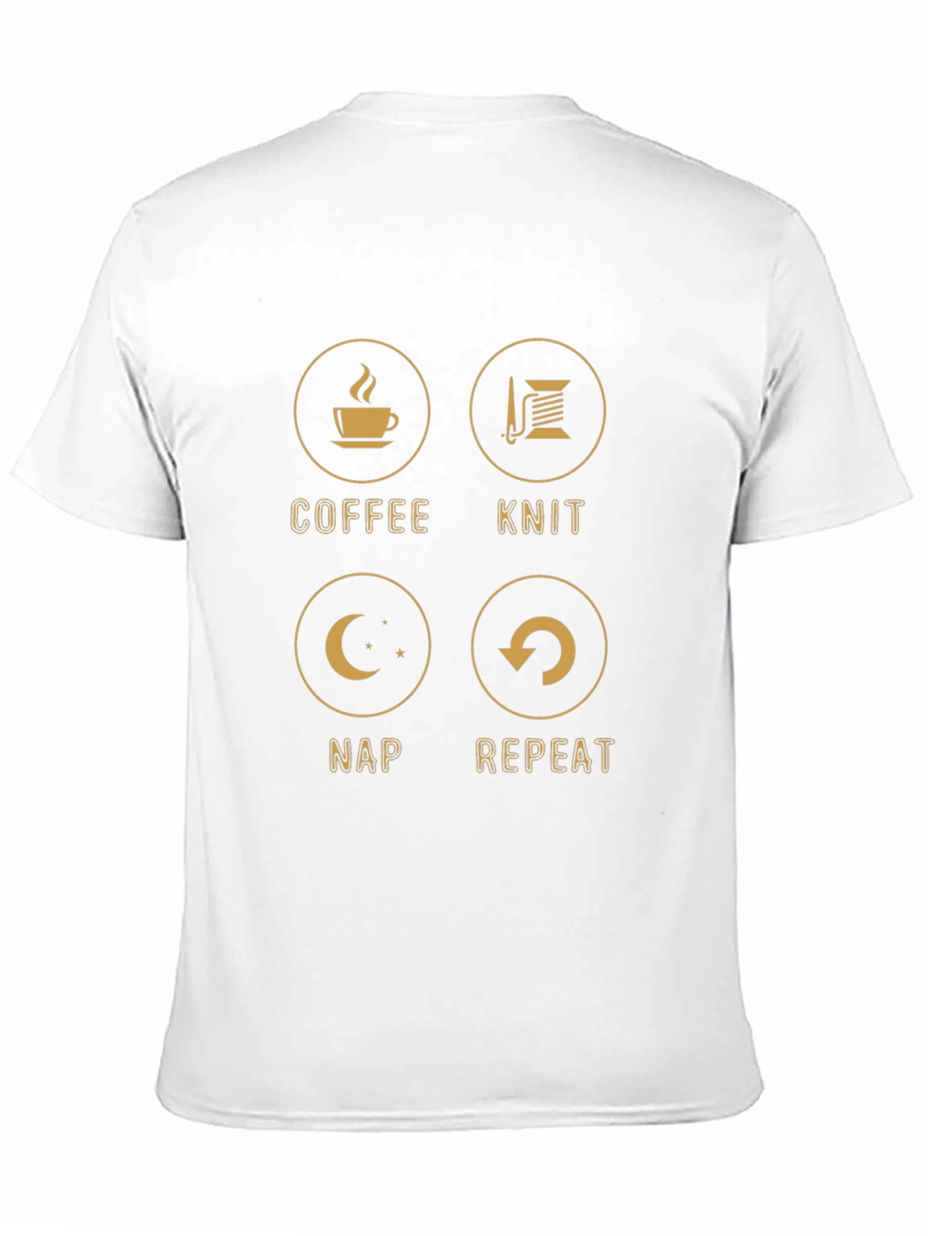 Coffee Knit Nap Repeat T-Shirt