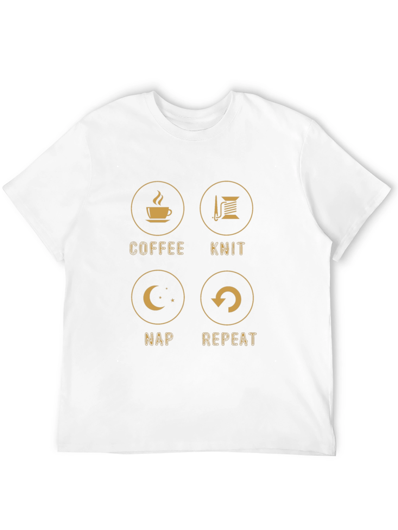 Coffee Knit Nap Repeat T-Shirt