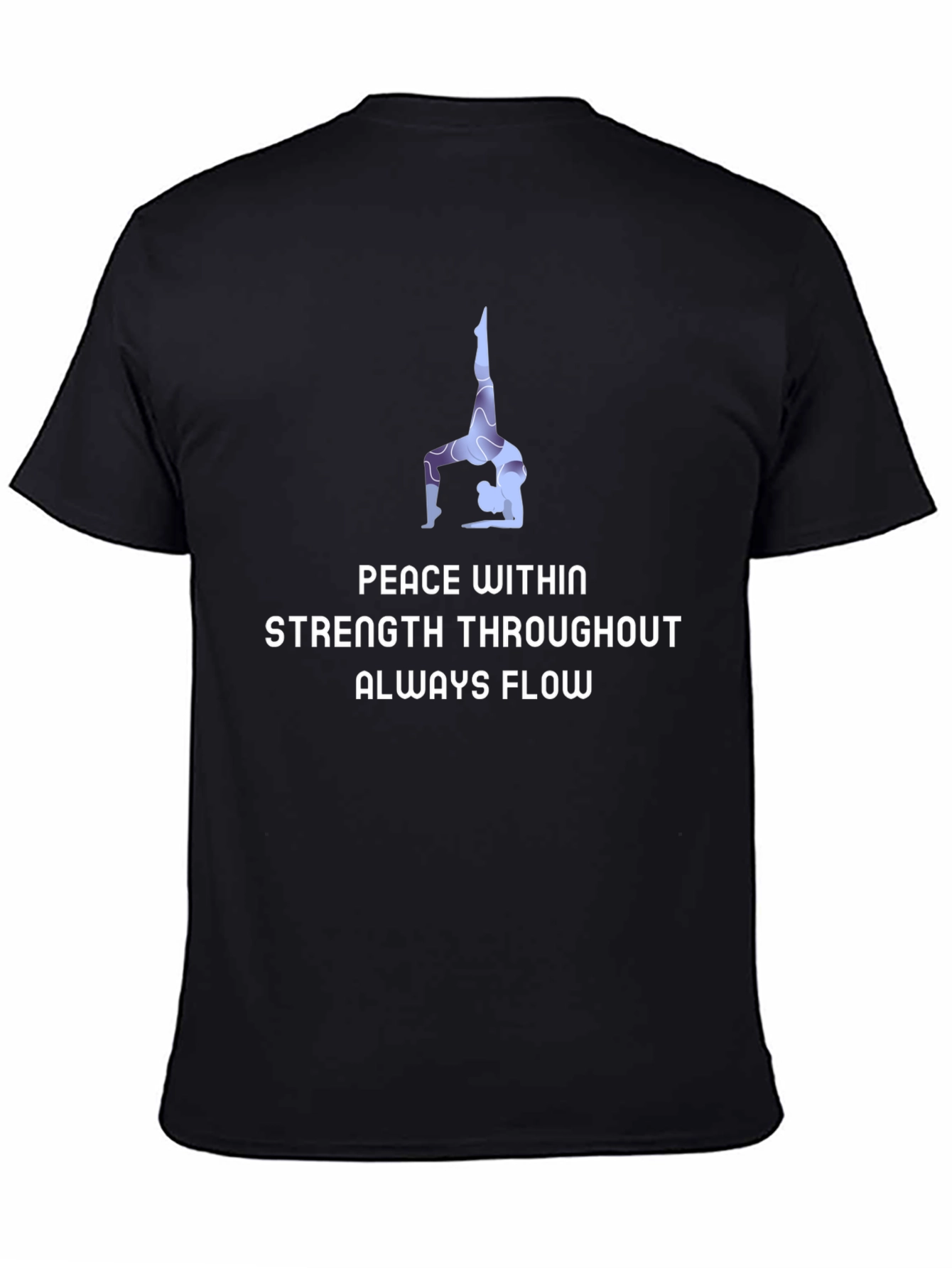 Yoga Peace & Strength Black Tee
