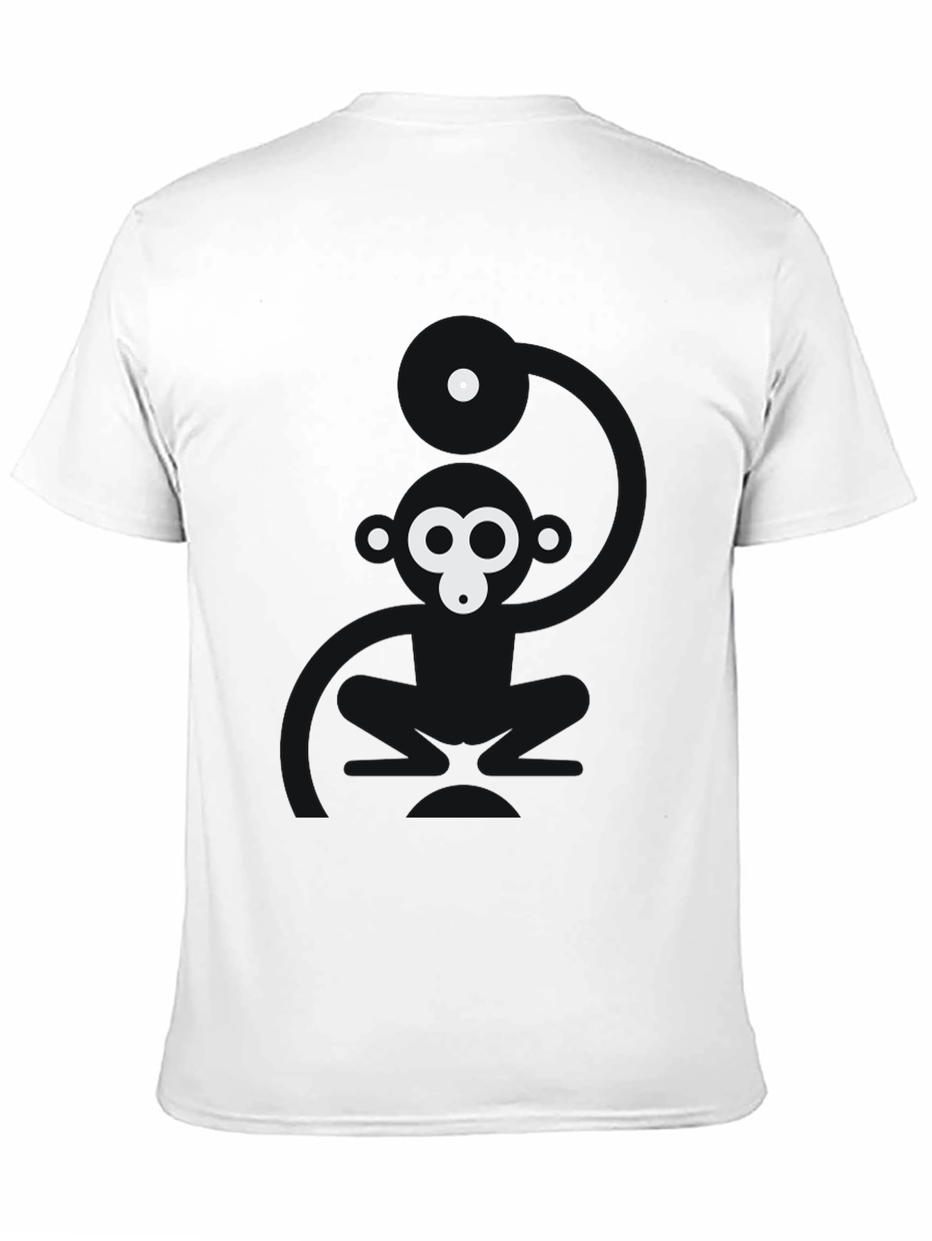 Abstract Gorilla Graphic Black T-Shirt